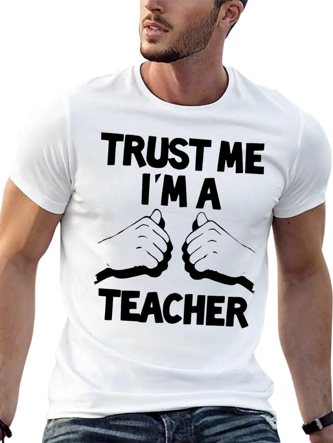 Trust Me Im a Teacher Black T-Shirt