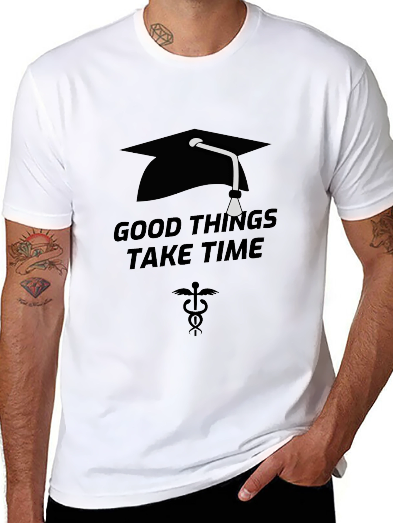 Graduation T-Shirt - Good Things Take Time Tee
