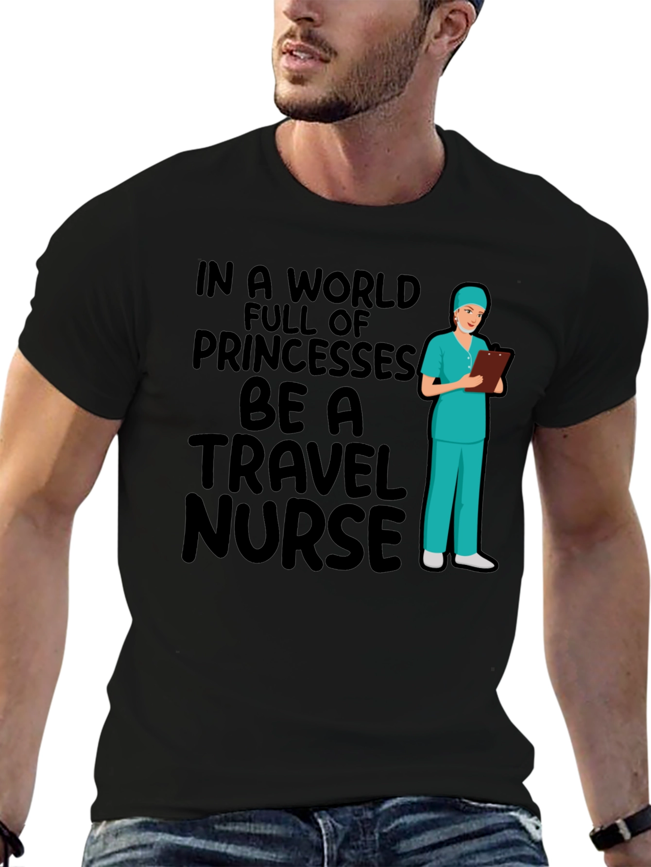Travel Nurse Graphic Tee - Novelty Gift Idea