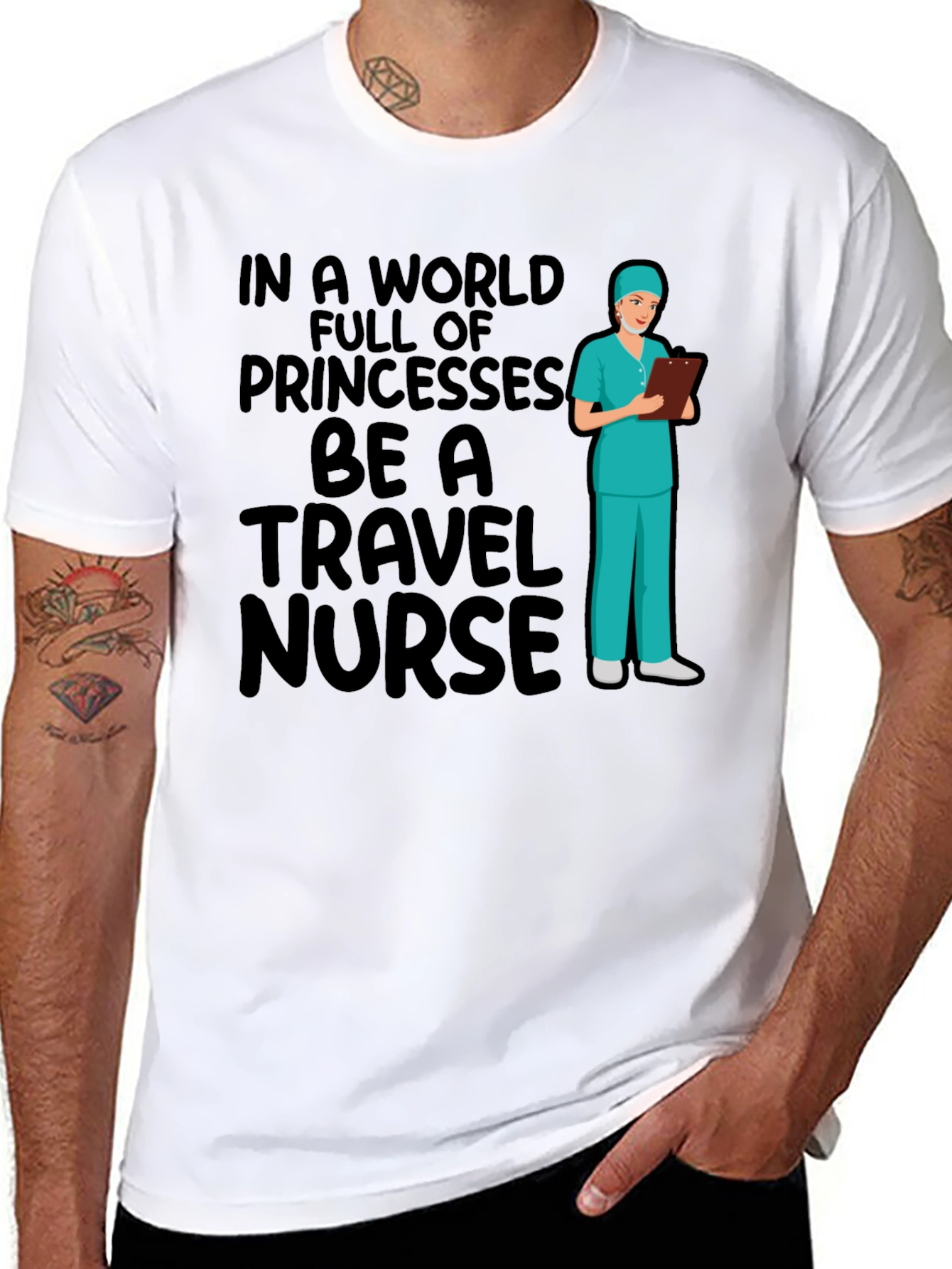 Travel Nurse Graphic Tee - Novelty Gift Idea