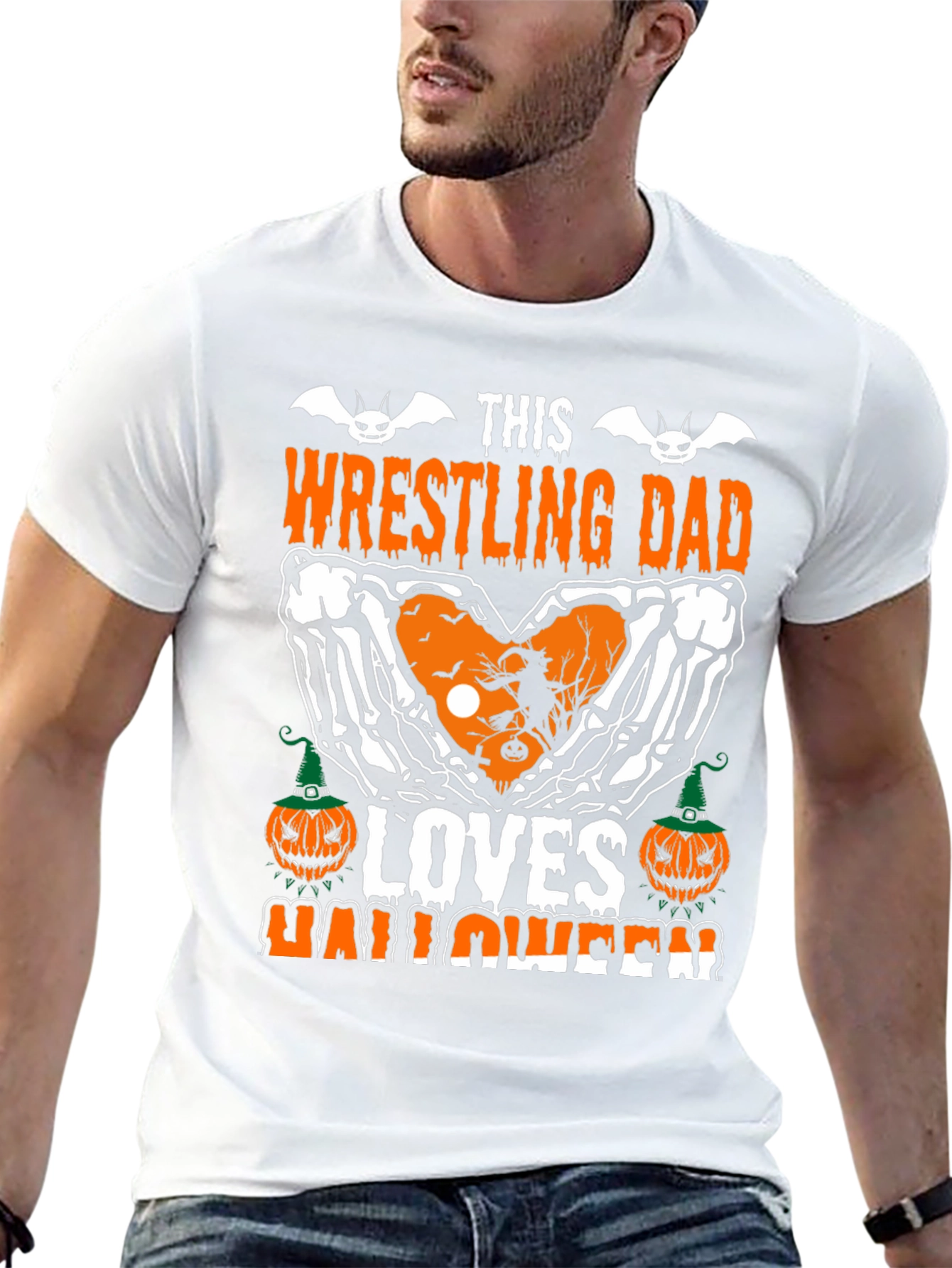 Wrestling Dad Halloween Graphic Tee