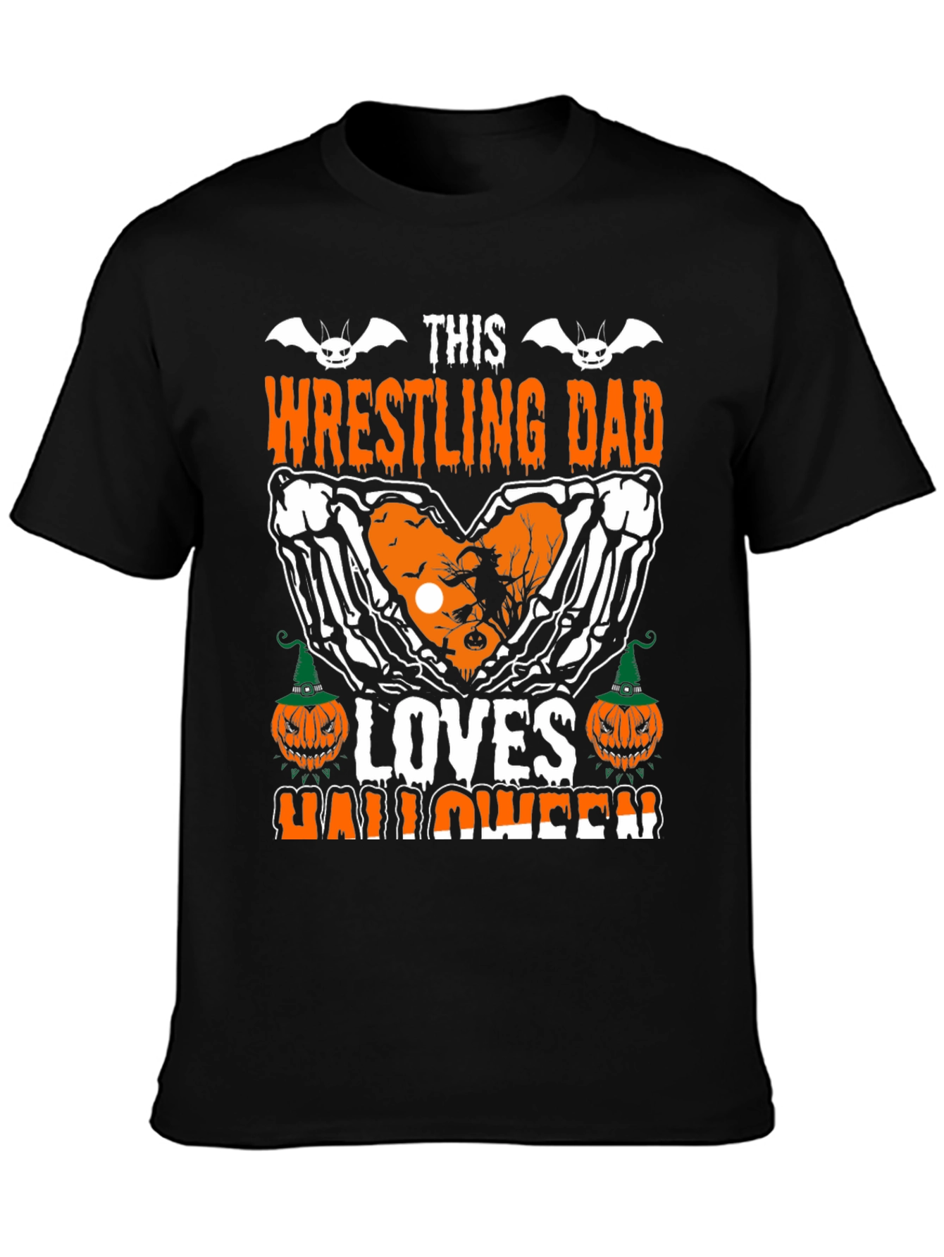 Wrestling Dad Halloween Graphic Tee