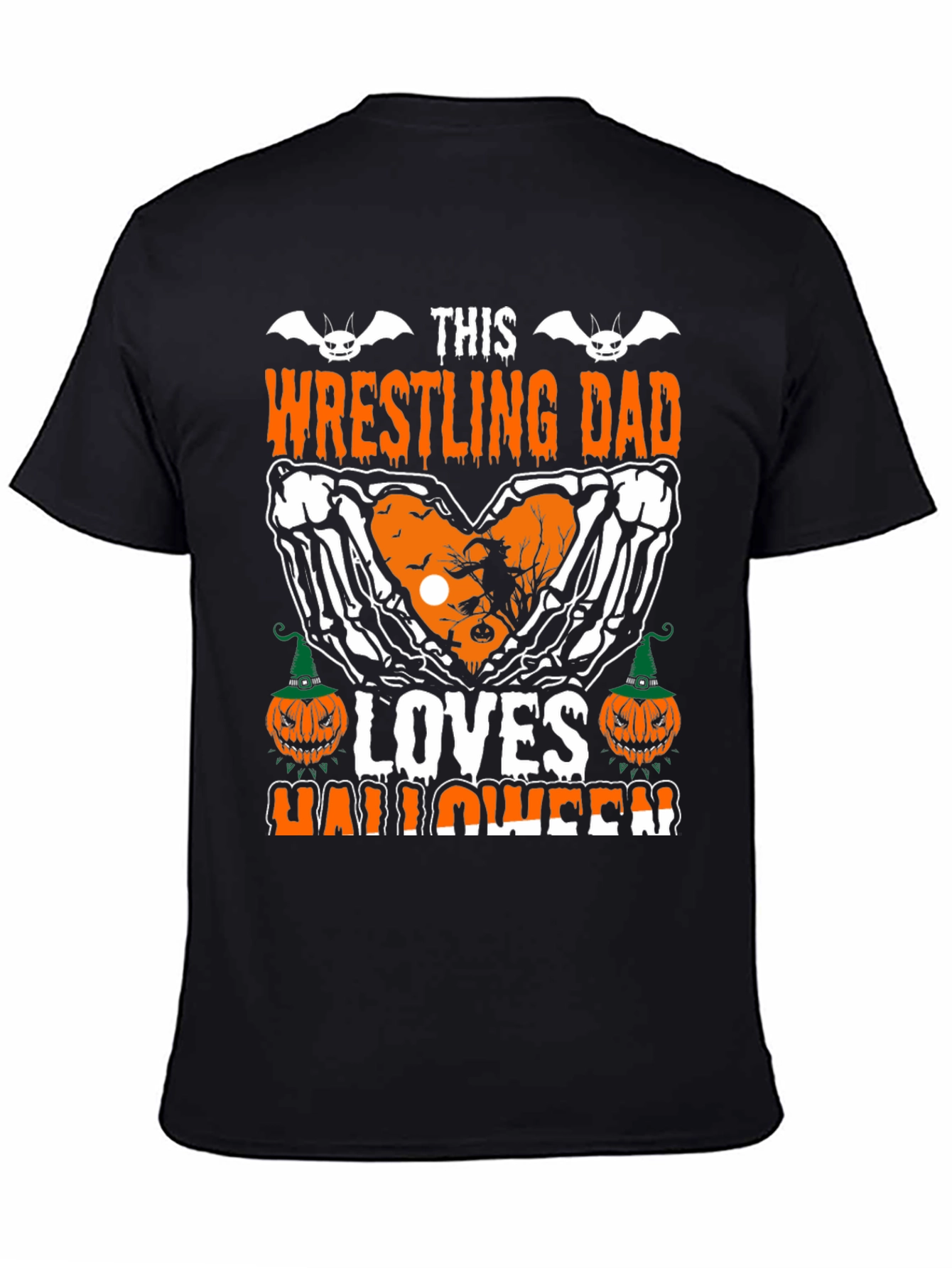Wrestling Dad Halloween Graphic Tee