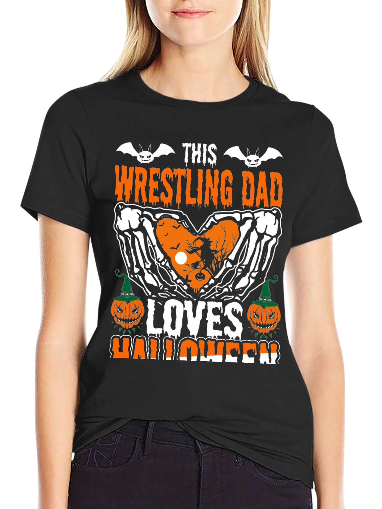 Wrestling Dad Halloween Graphic Tee