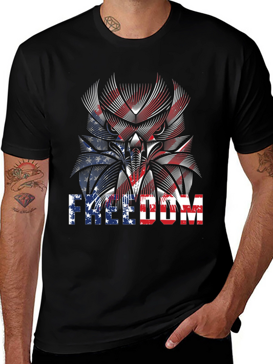 Freedom American Flag Graphic T-Shirt
