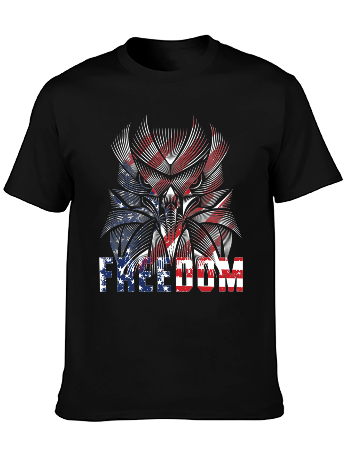 Freedom American Flag Graphic T-Shirt