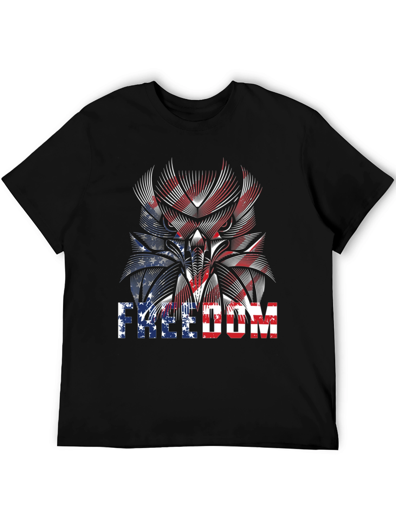 Freedom American Flag Graphic T-Shirt