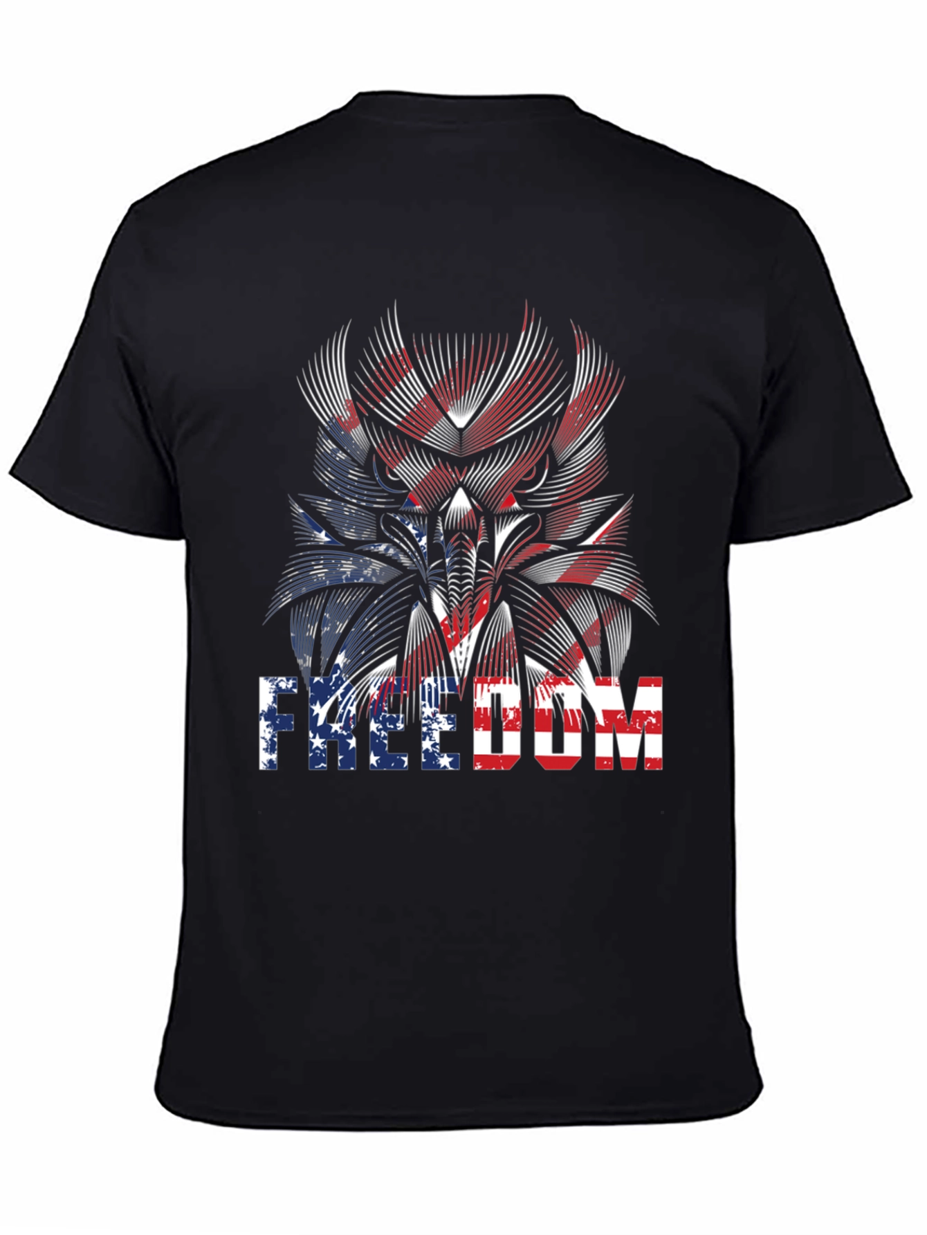 Freedom American Flag Graphic T-Shirt