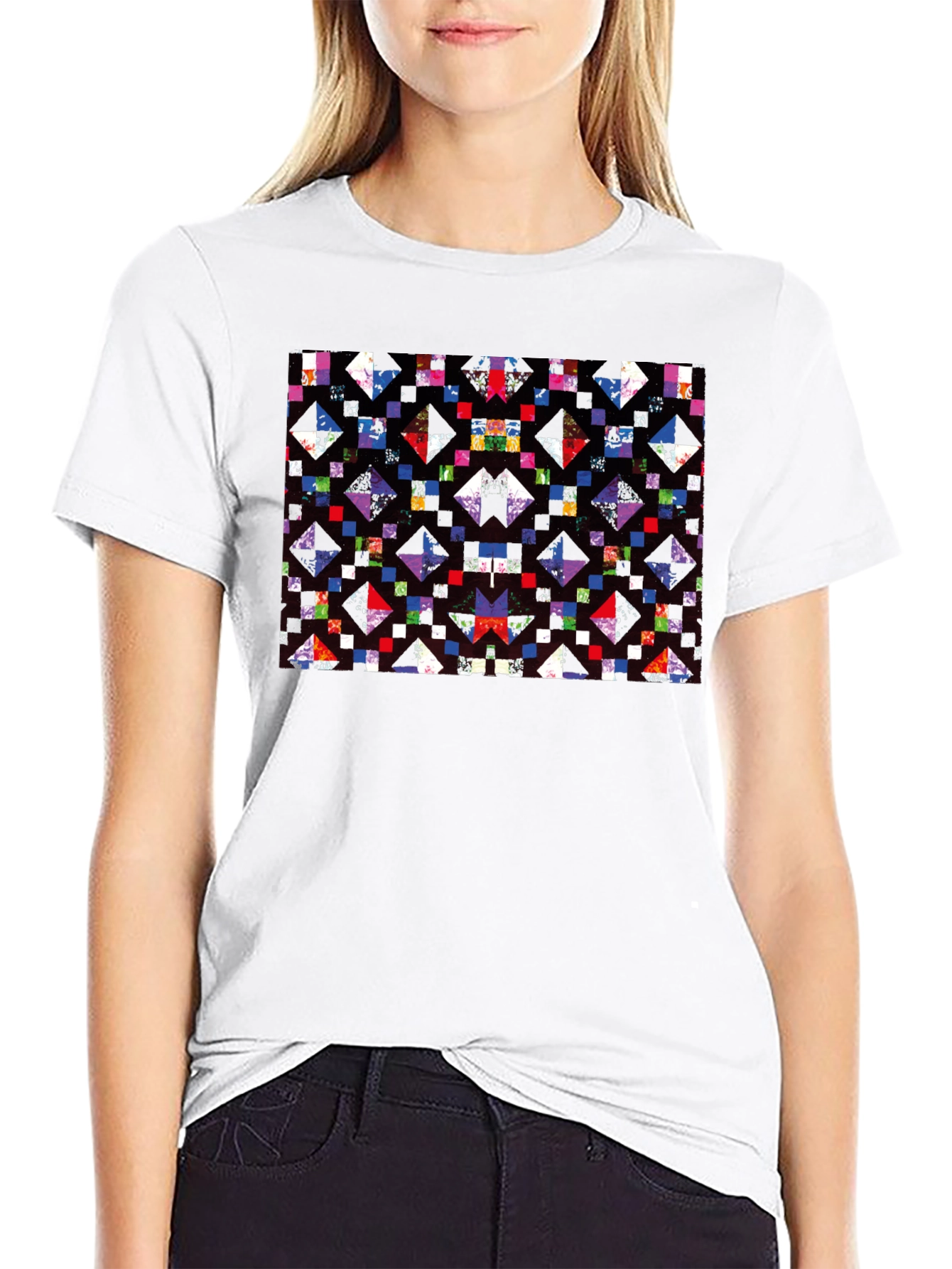 Abstract Geometric Pattern T-Shirt