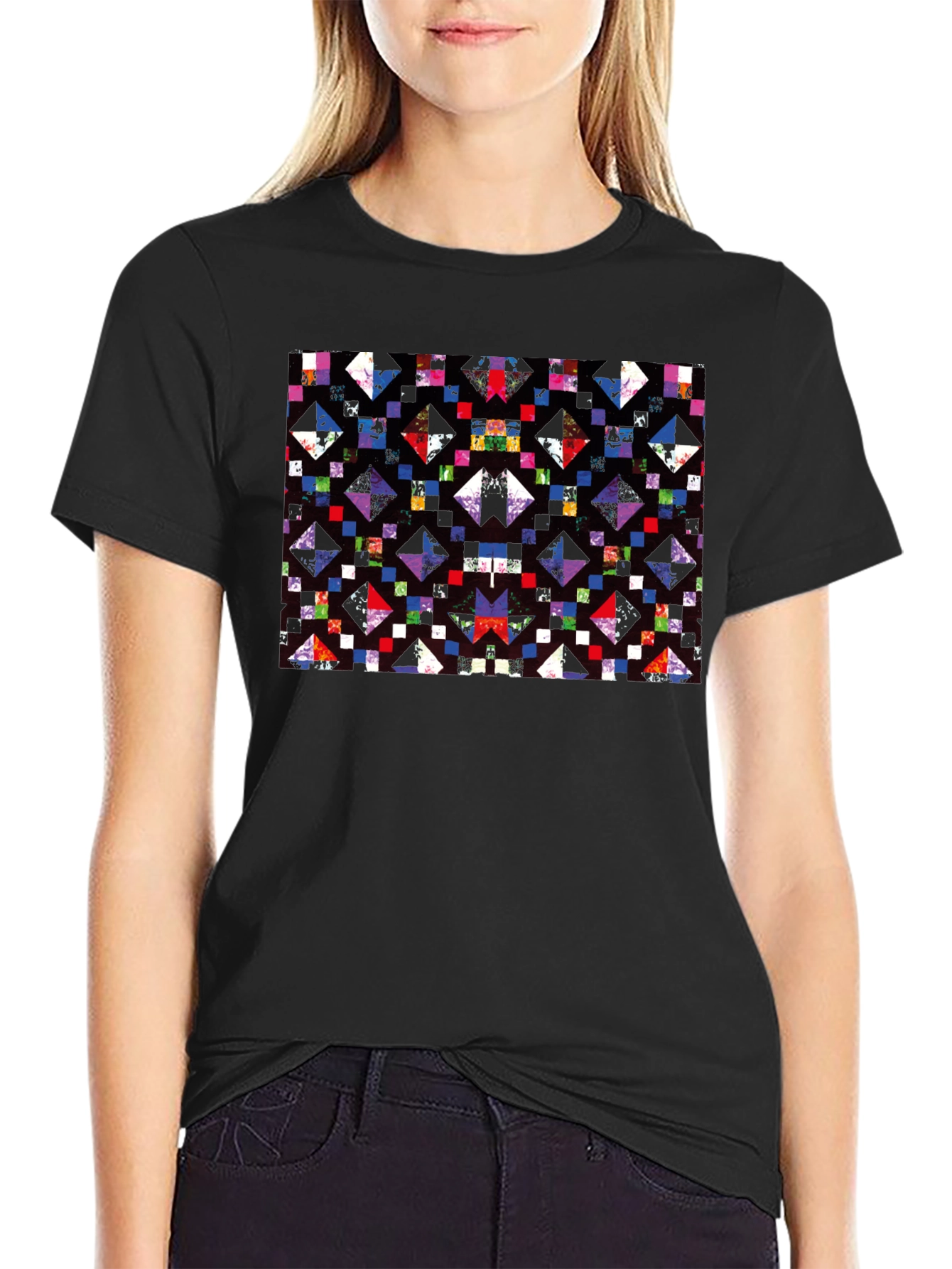 Abstract Geometric Pattern T-Shirt