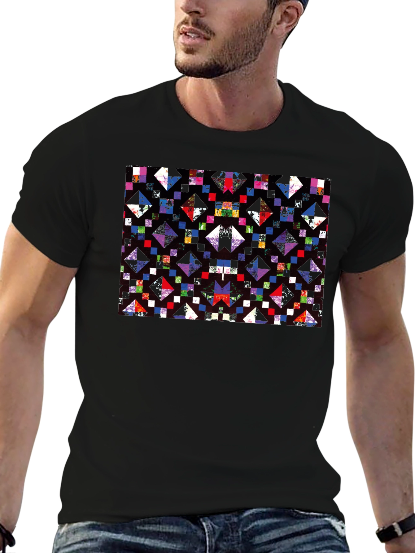 Abstract Geometric Pattern T-Shirt