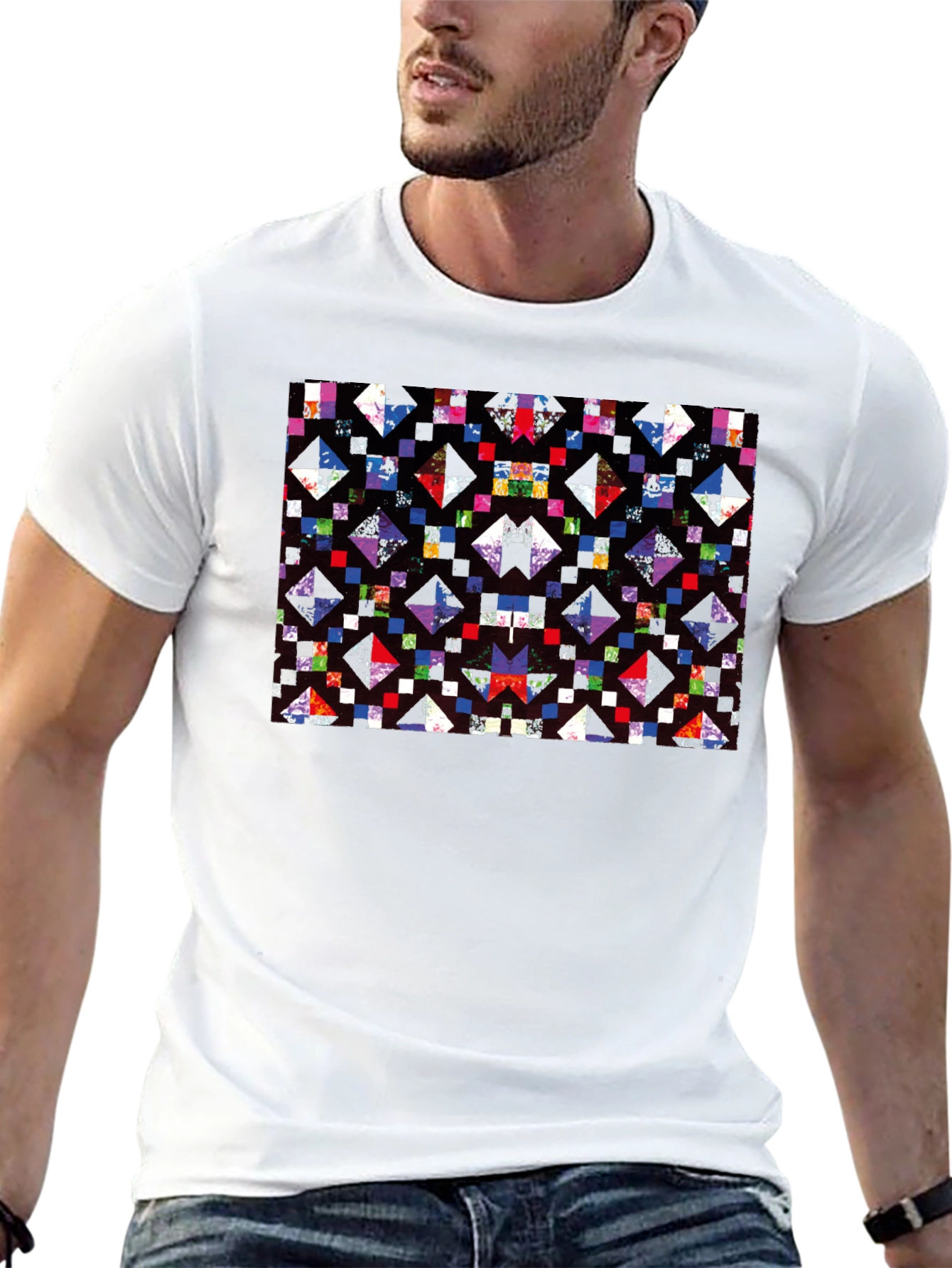 Abstract Geometric Pattern T-Shirt