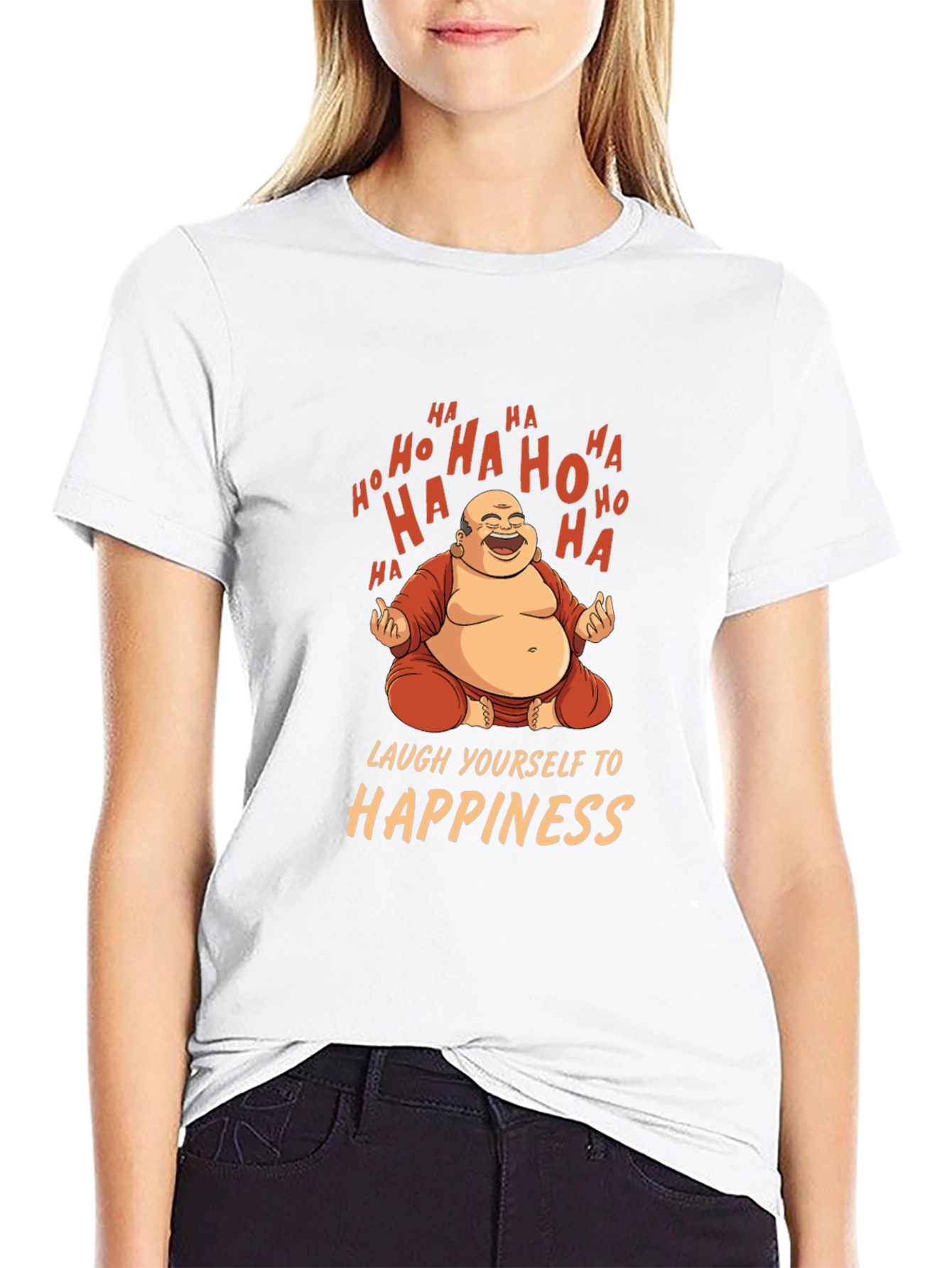 Laughing Buddha Graphic T-Shirt