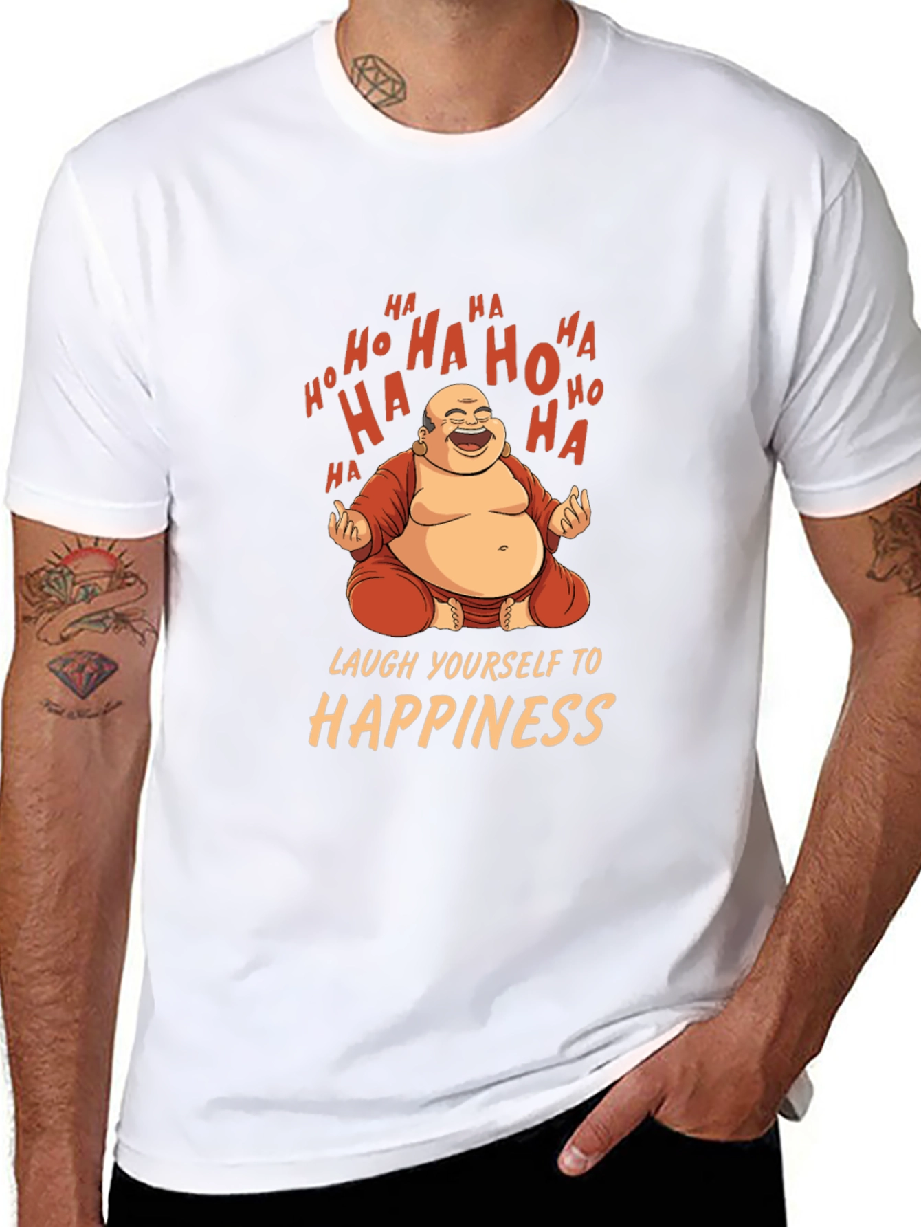 Laughing Buddha Graphic T-Shirt