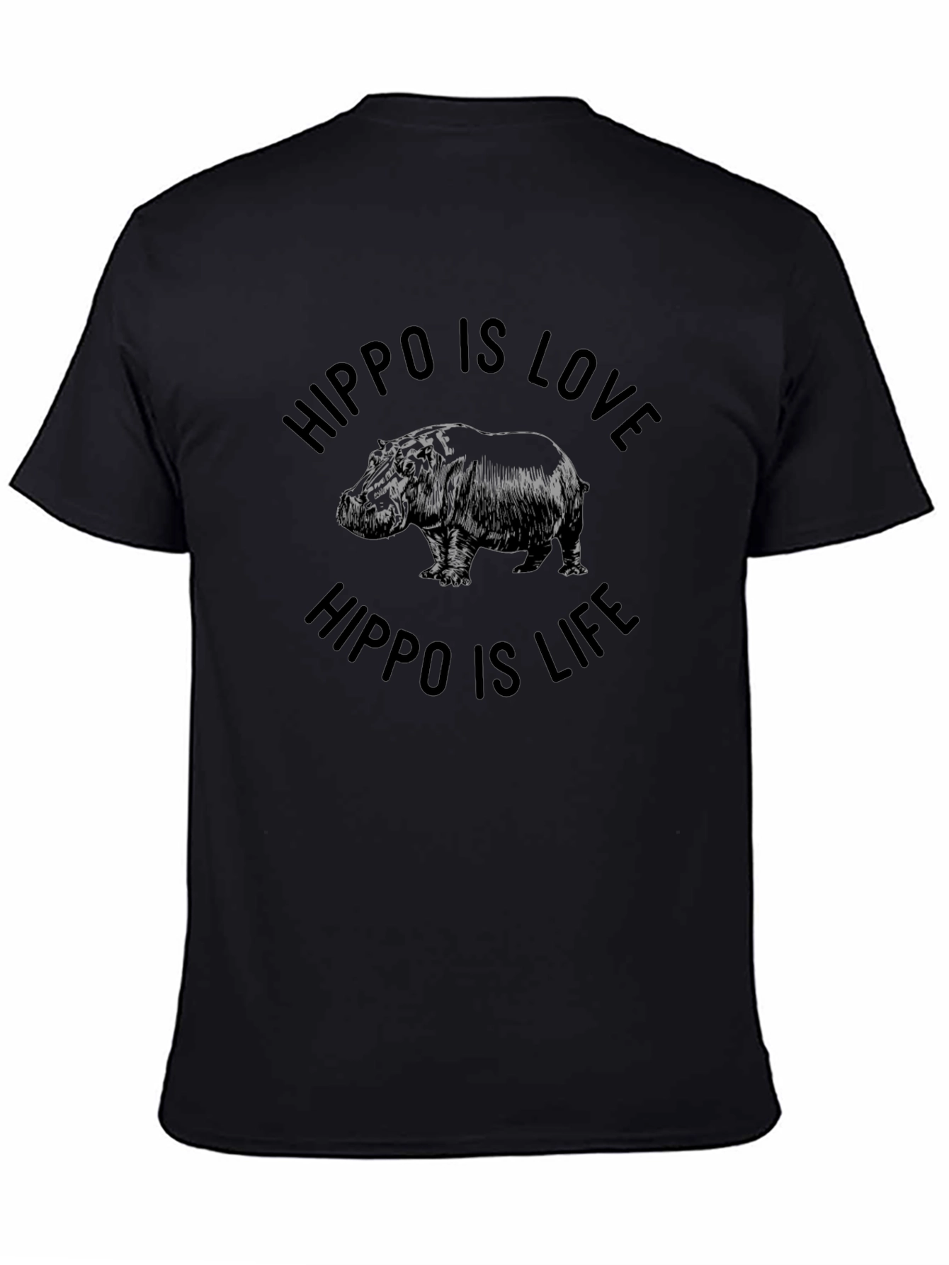 Hippo Is Love Hippo Is Life Graphic T-Shirt