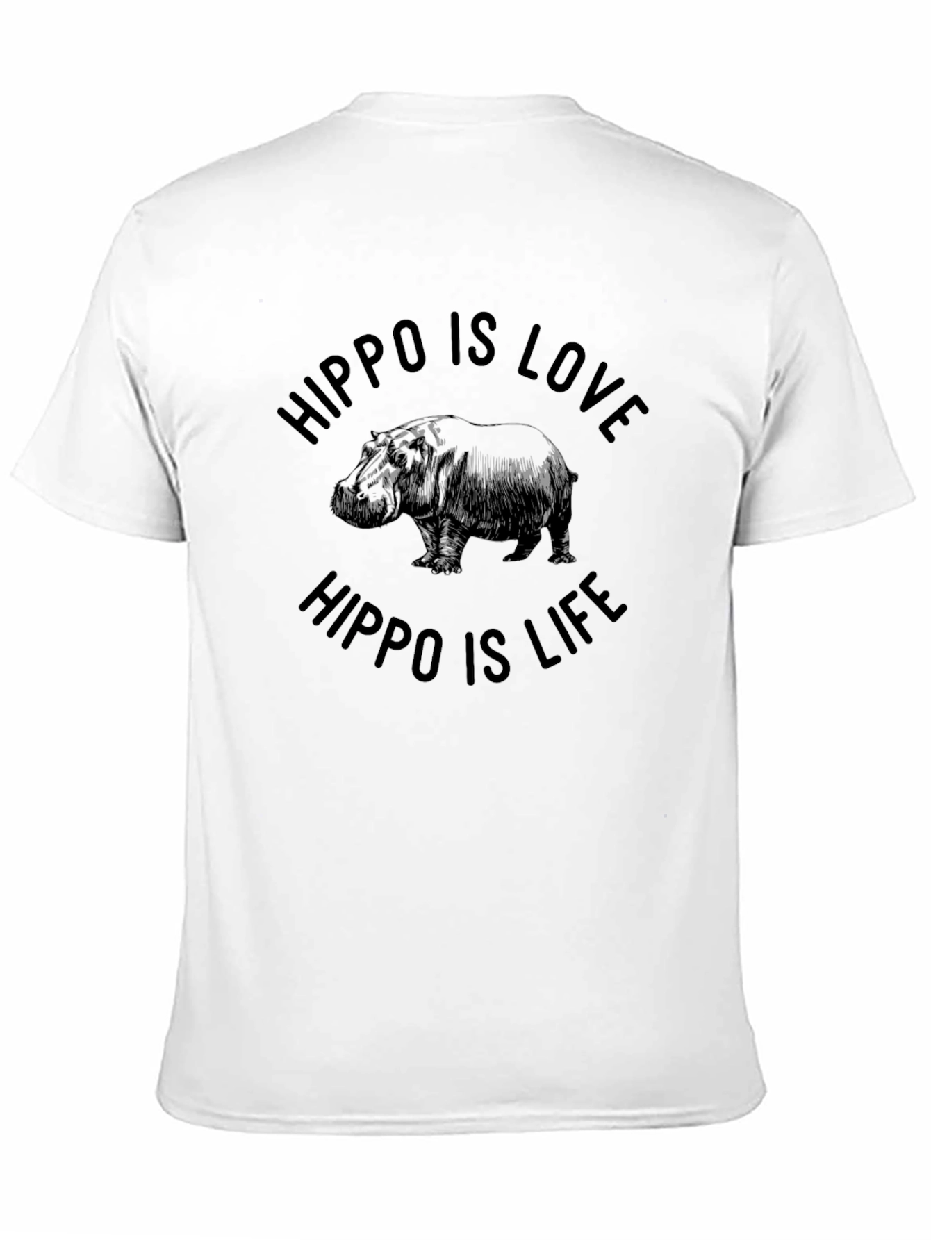 Hippo Is Love Hippo Is Life Graphic T-Shirt