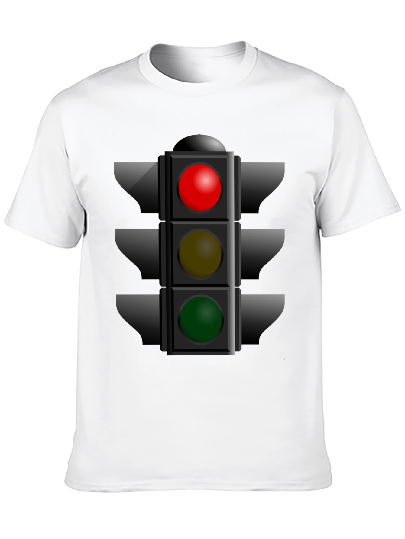 Traffic Light Graphic Tee - Novelty T-Shirt