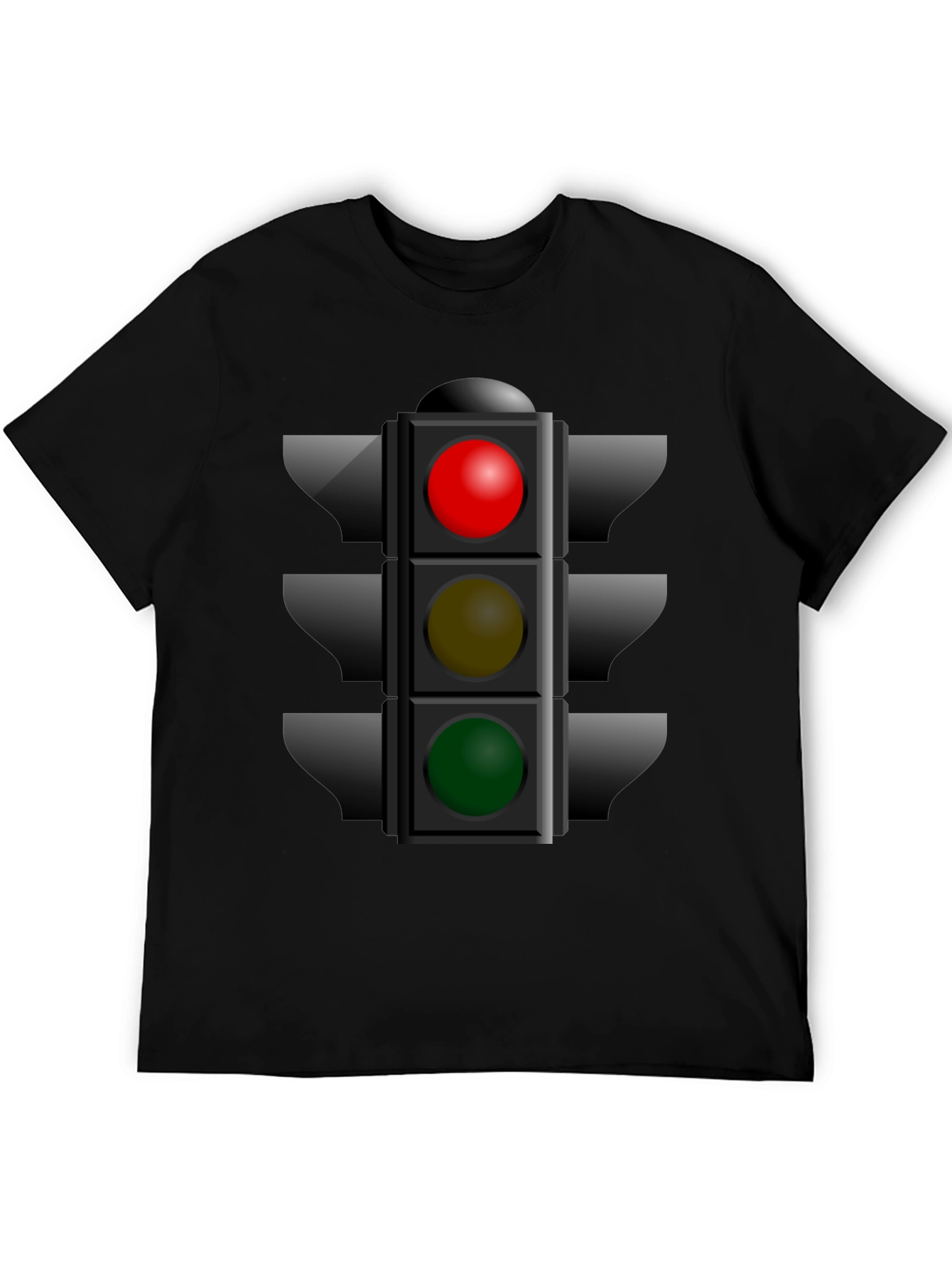 Traffic Light Graphic Tee - Novelty T-Shirt