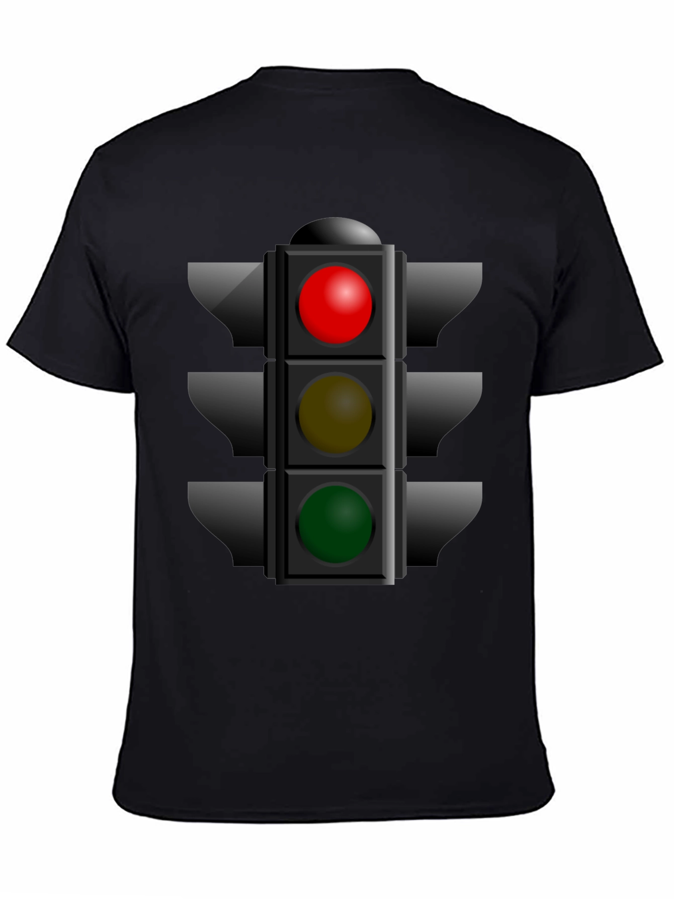 Traffic Light Graphic Tee - Novelty T-Shirt