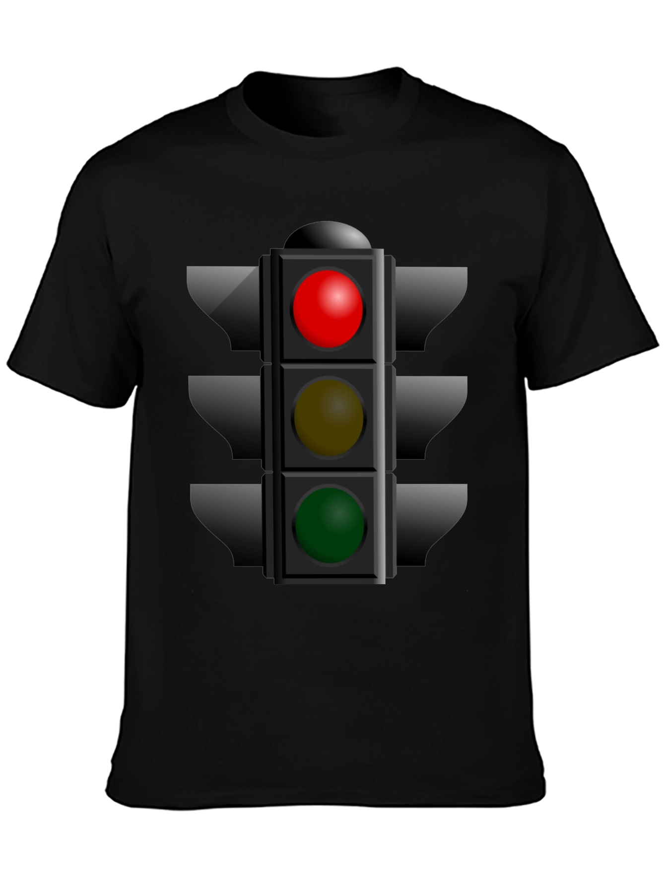 Traffic Light Graphic Tee - Novelty T-Shirt