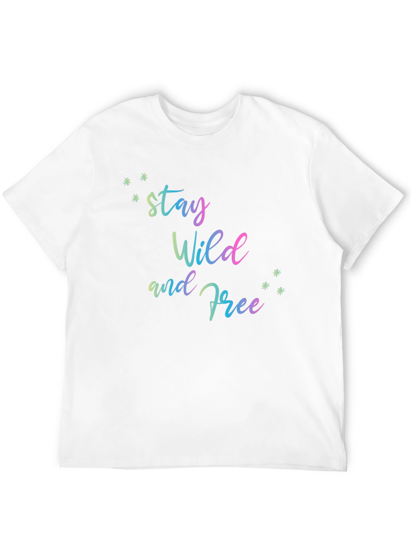 Stay Wild and Free Black T-Shirt