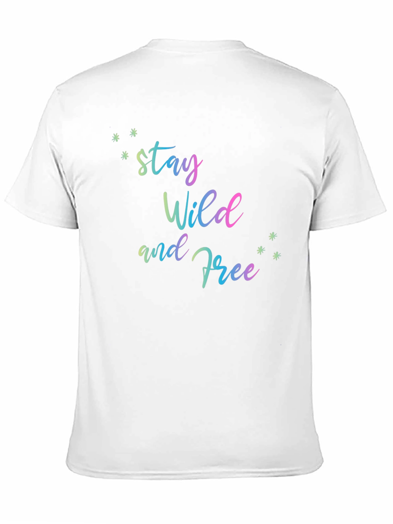Stay Wild and Free Black T-Shirt
