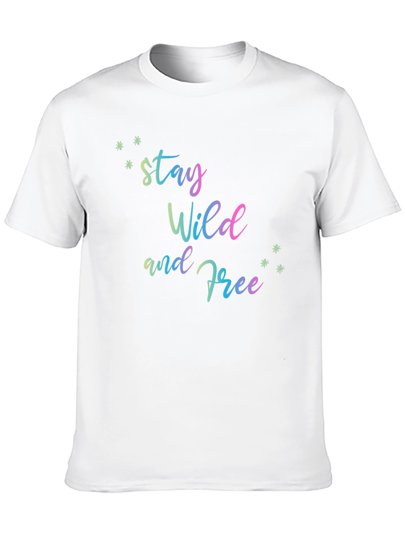 Stay Wild and Free Black T-Shirt