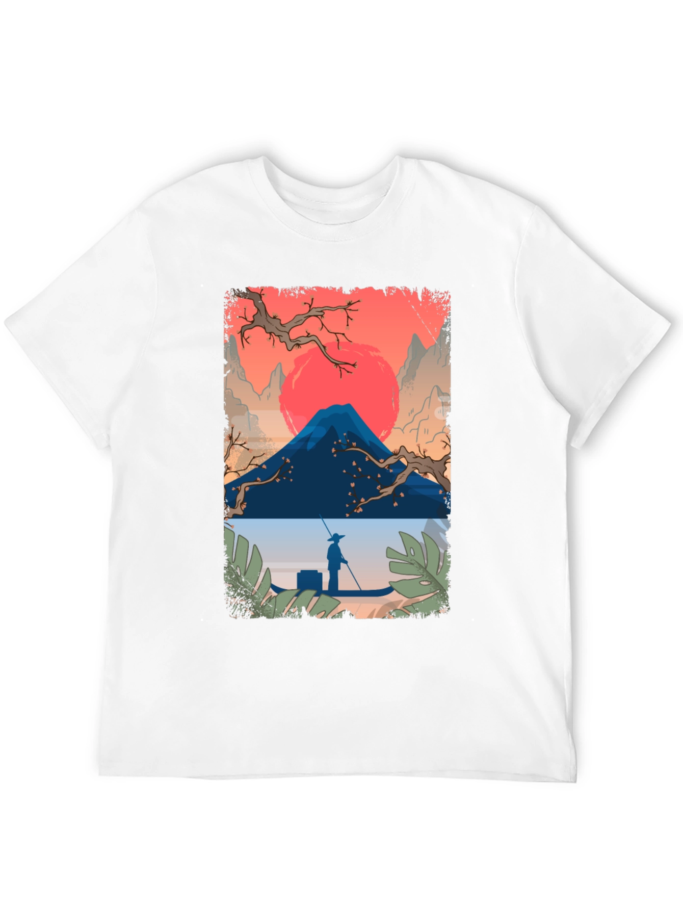 Japanese Landscape Graphic Tee - Black