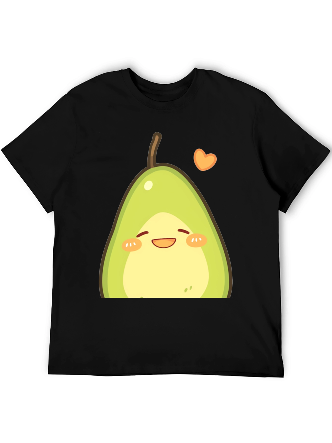 Cute Avocado Graphic T-Shirt - Black