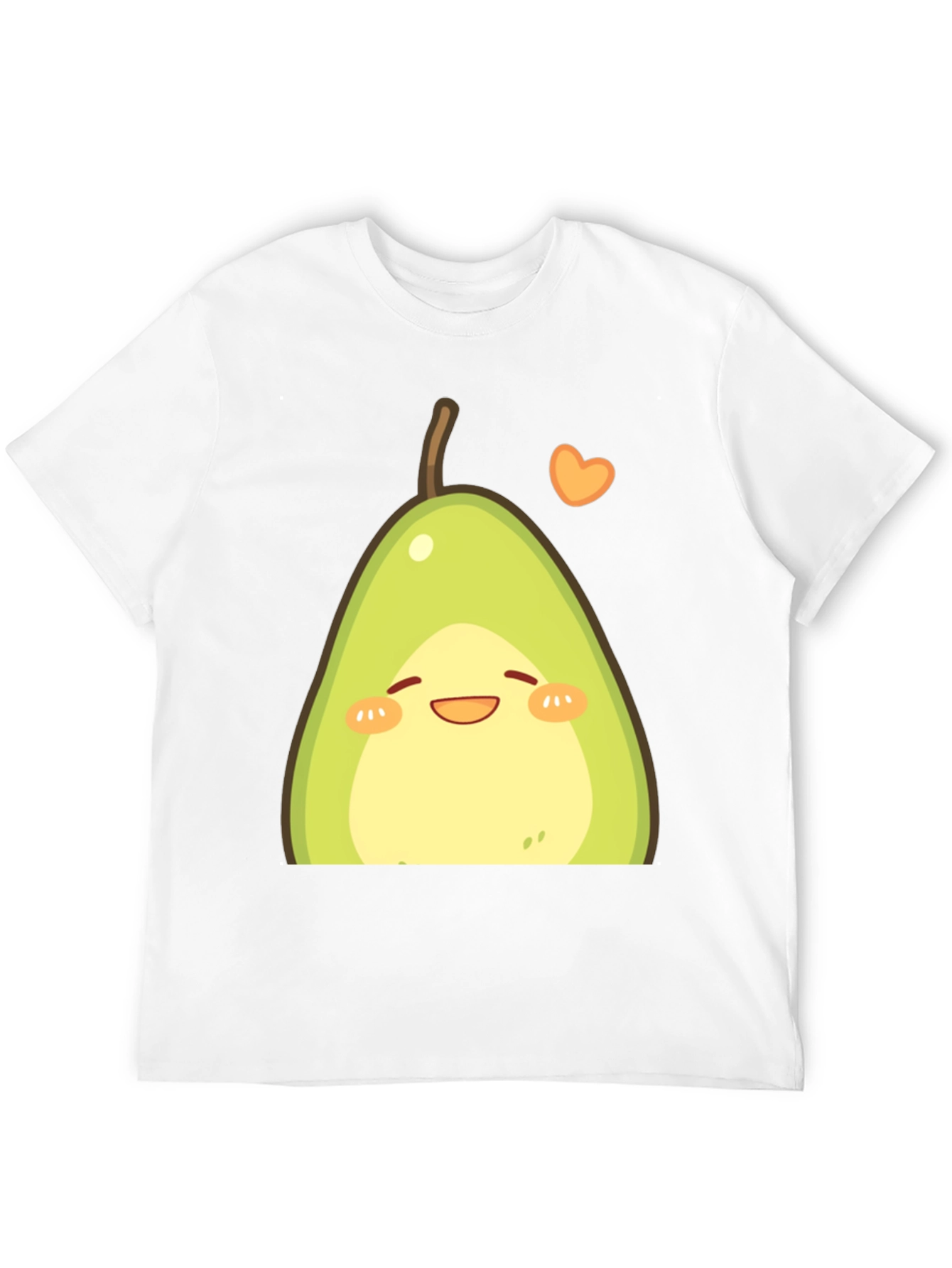 Cute Avocado Graphic T-Shirt - Black