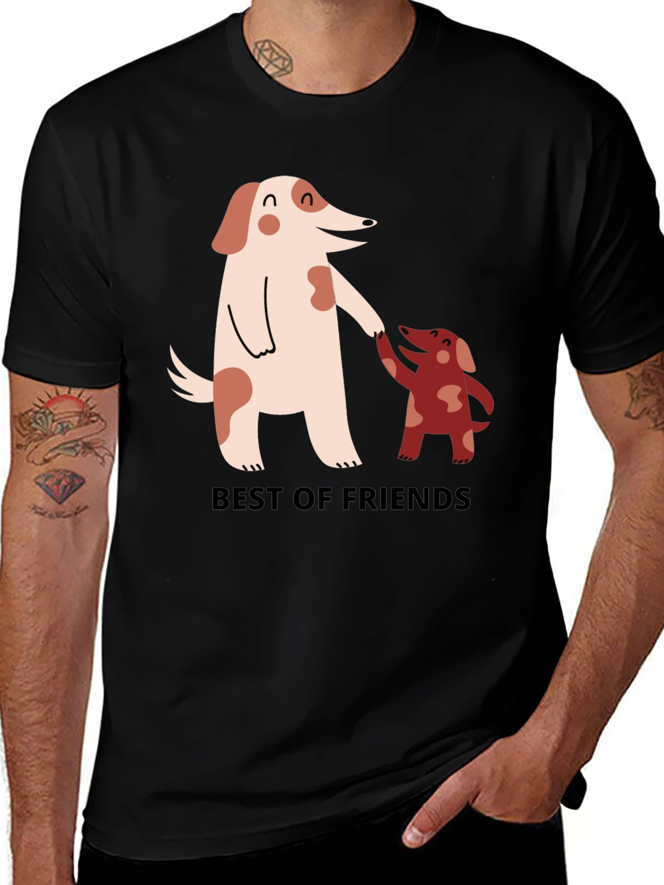 Best of Friends Dog T-Shirt