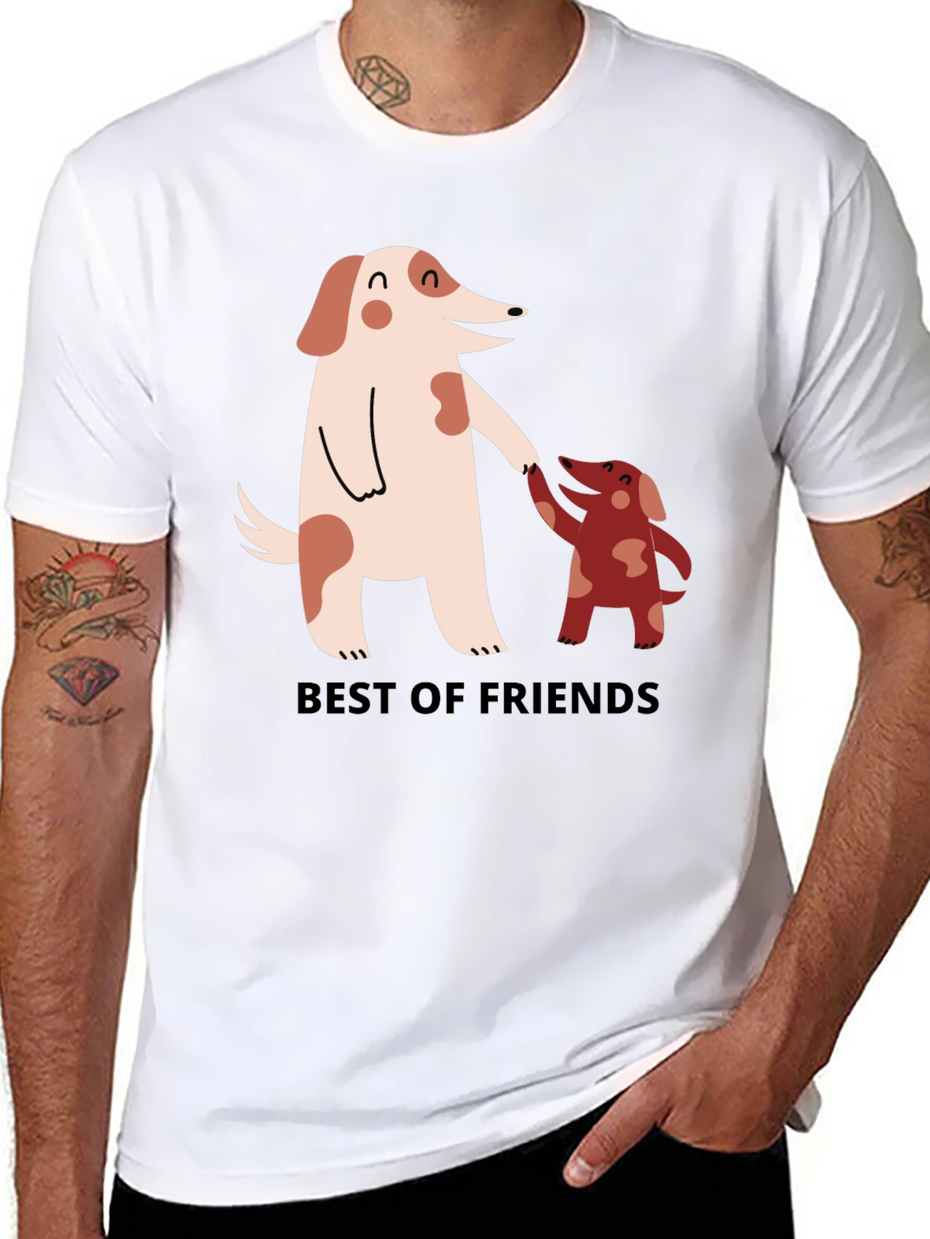 Best of Friends Dog T-Shirt