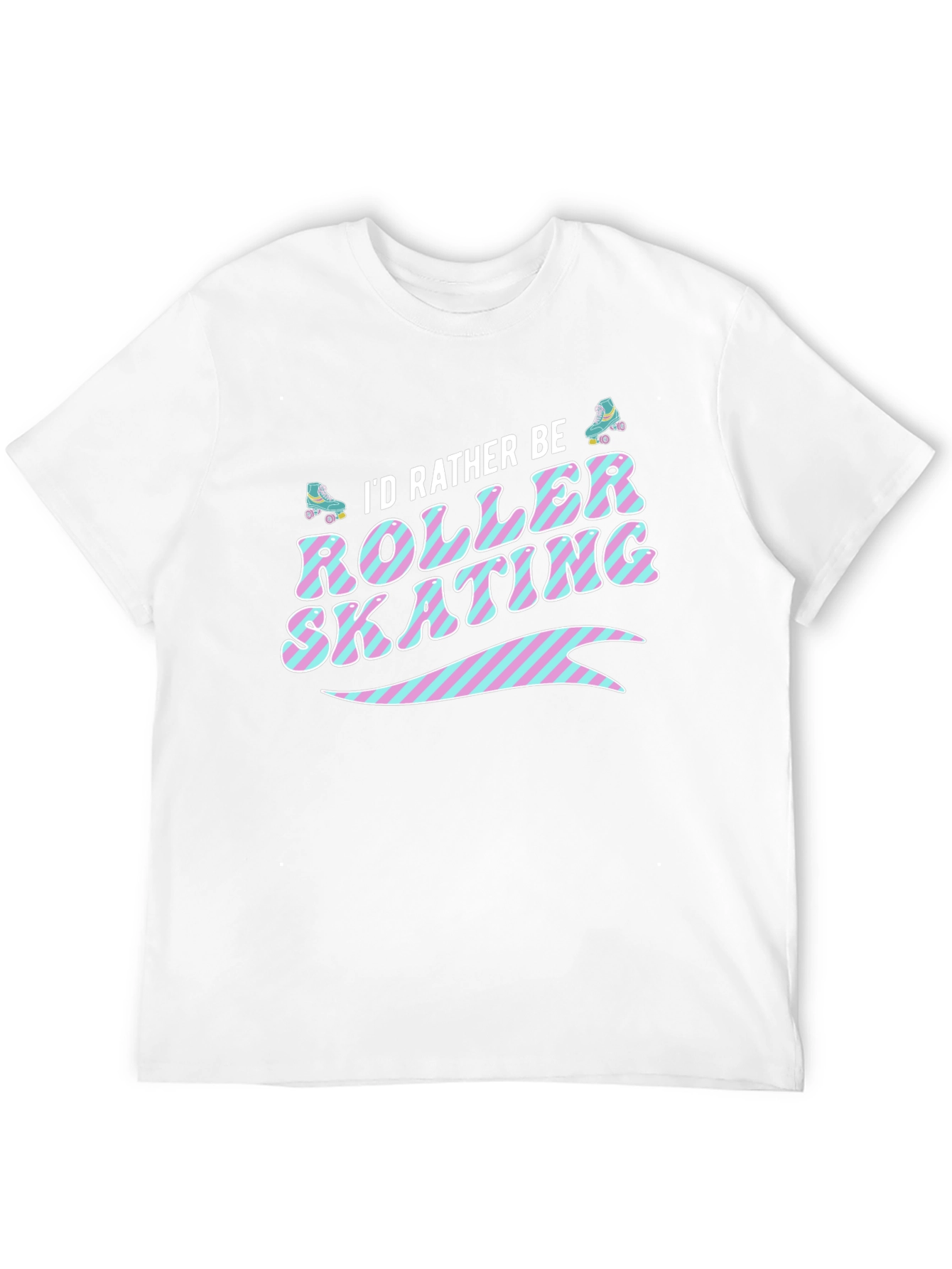 Id Rather Be Roller Skating Graphic T-Shirt