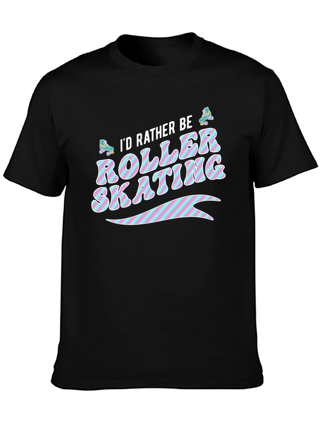 Id Rather Be Roller Skating Graphic T-Shirt