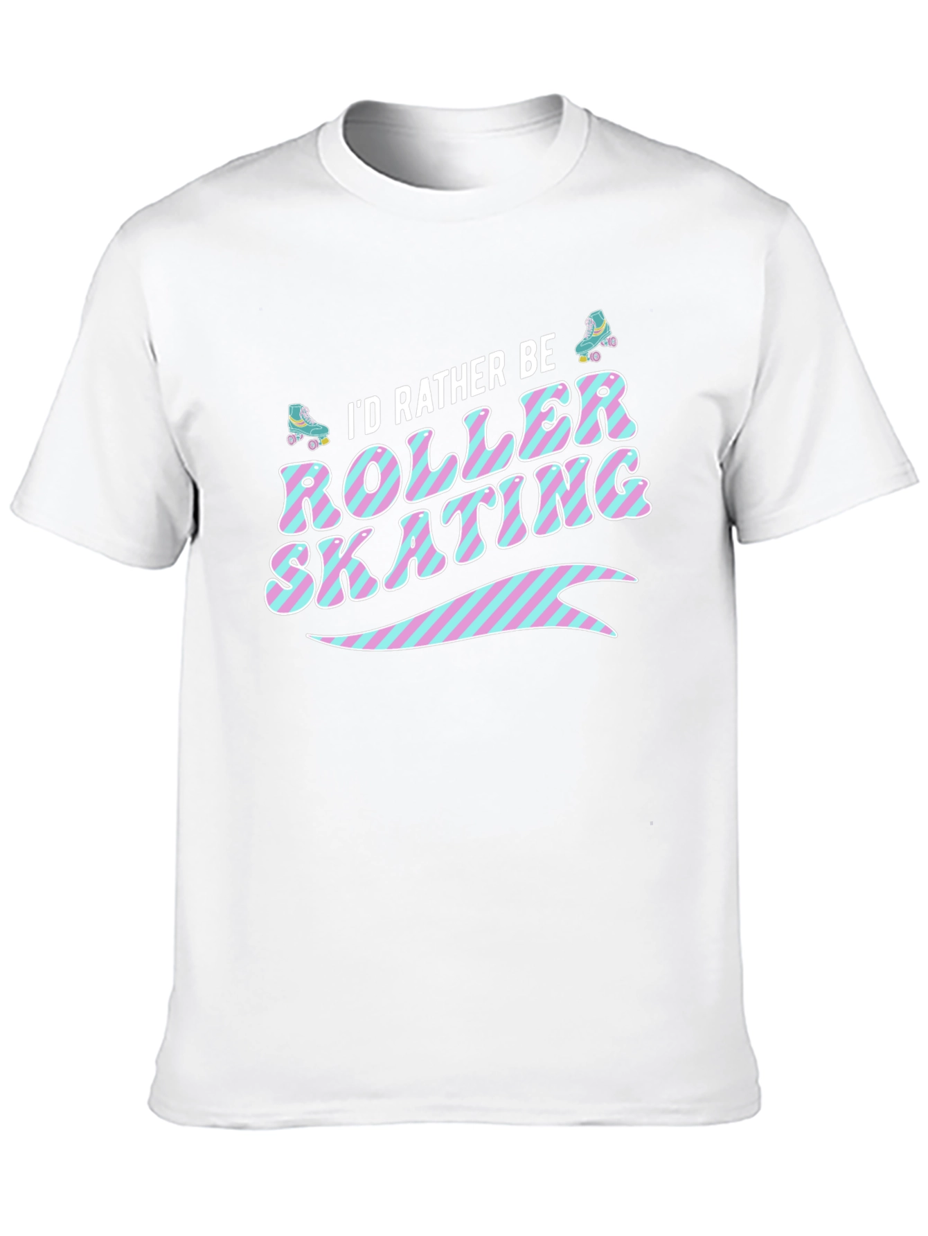 Id Rather Be Roller Skating Graphic T-Shirt