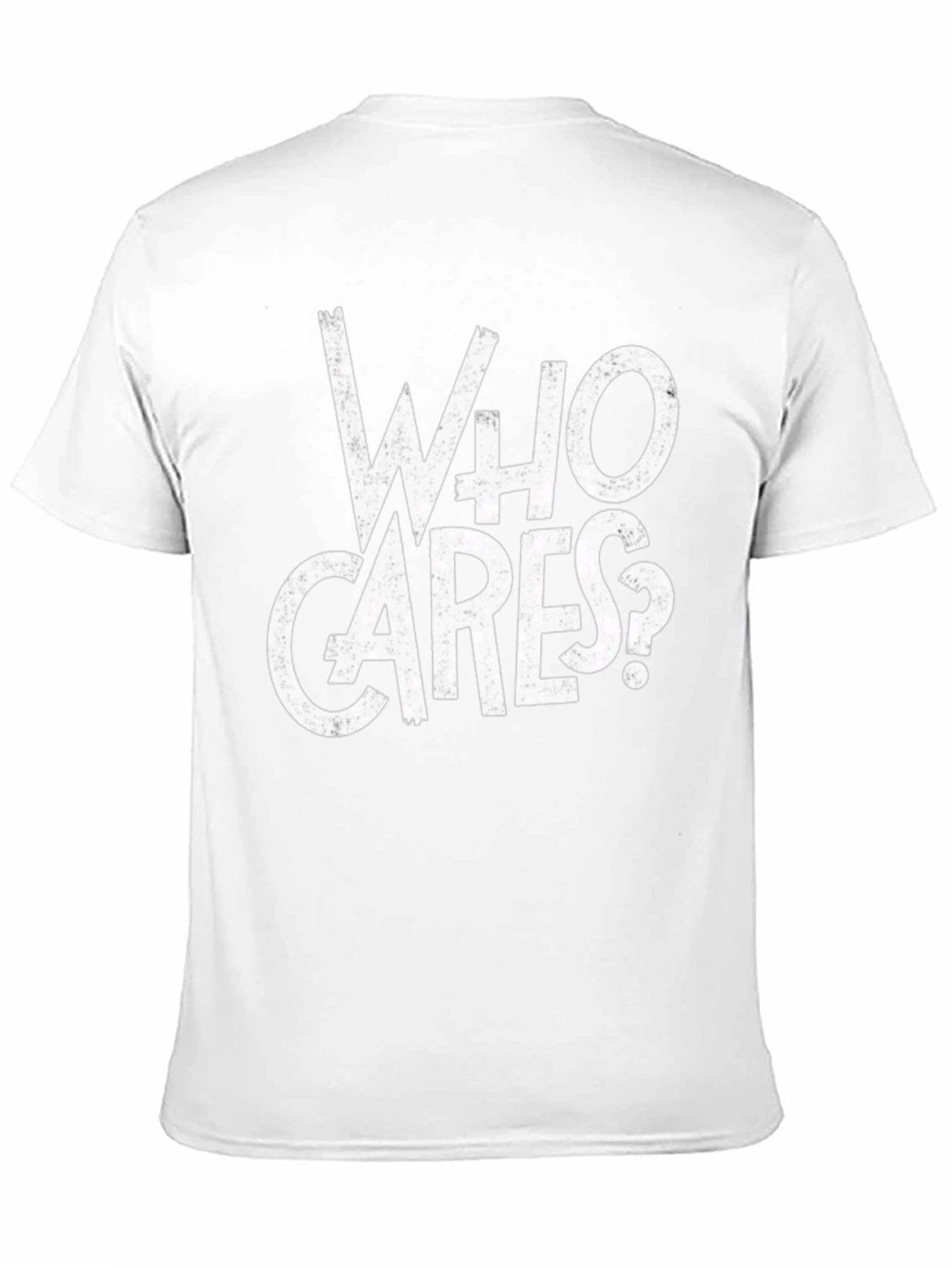 Who Cares? Graphic Print Black T-Shirt