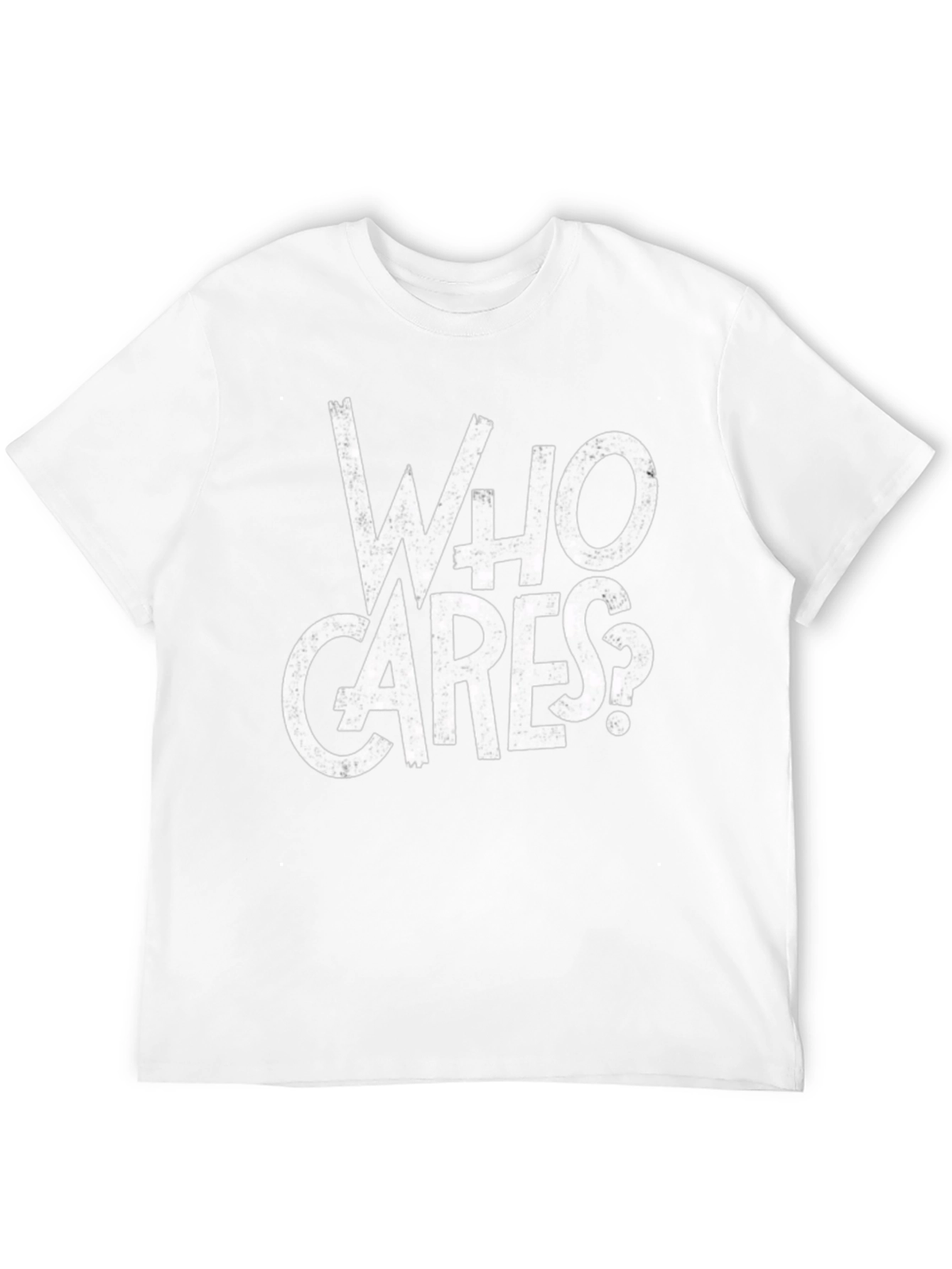 Who Cares? Graphic Print Black T-Shirt