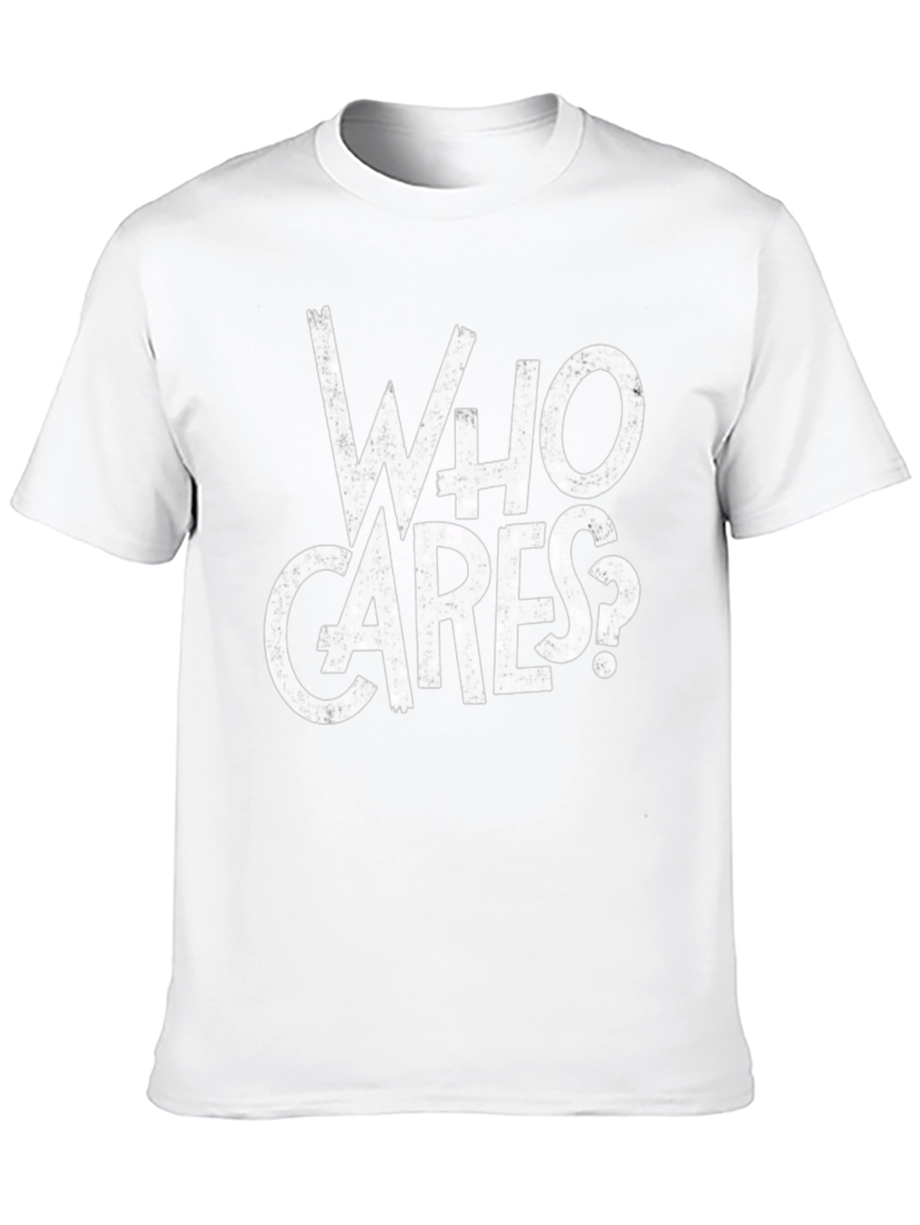 Who Cares? Graphic Print Black T-Shirt