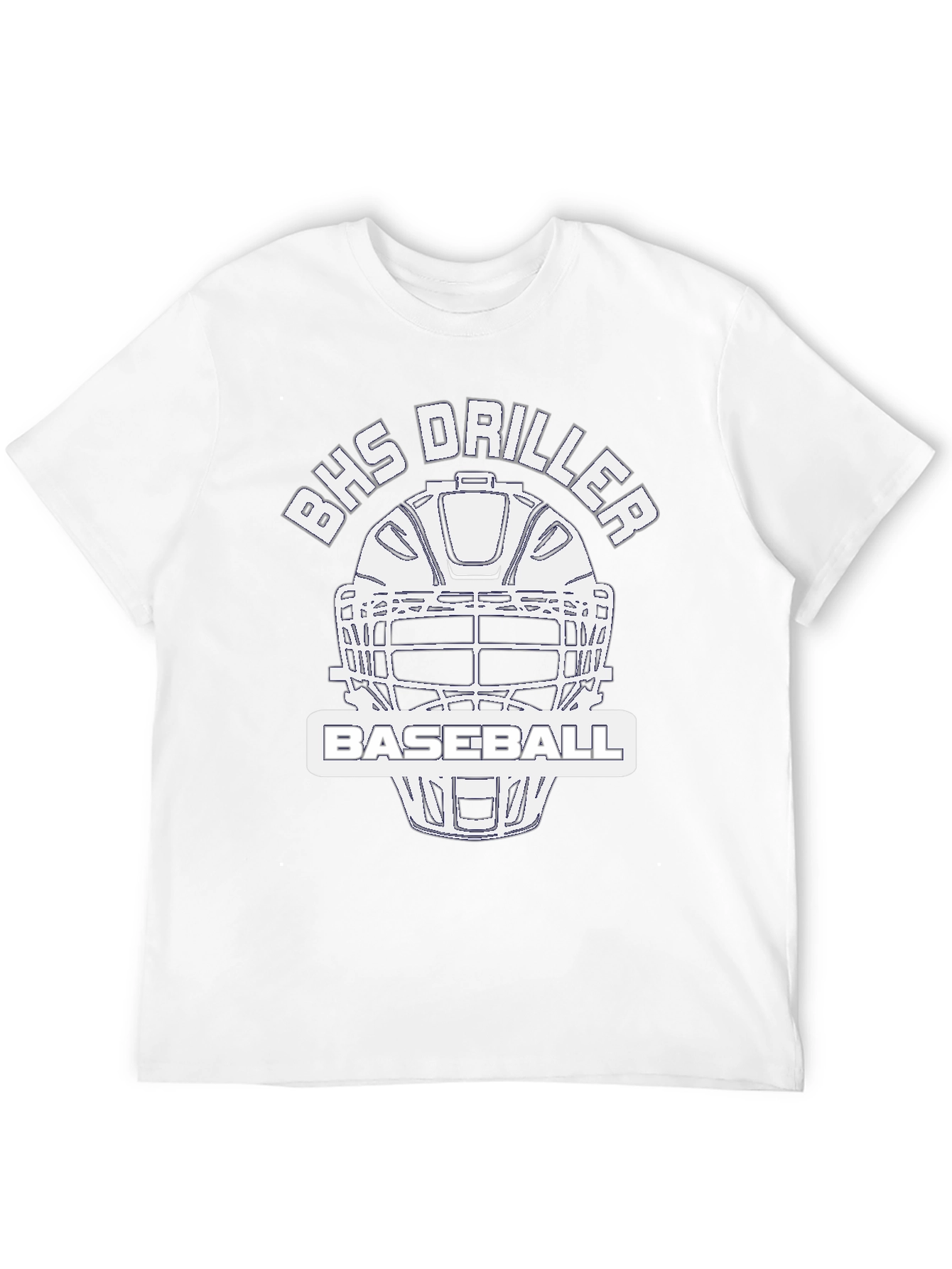 BHS Driller Baseball Black T-Shirt