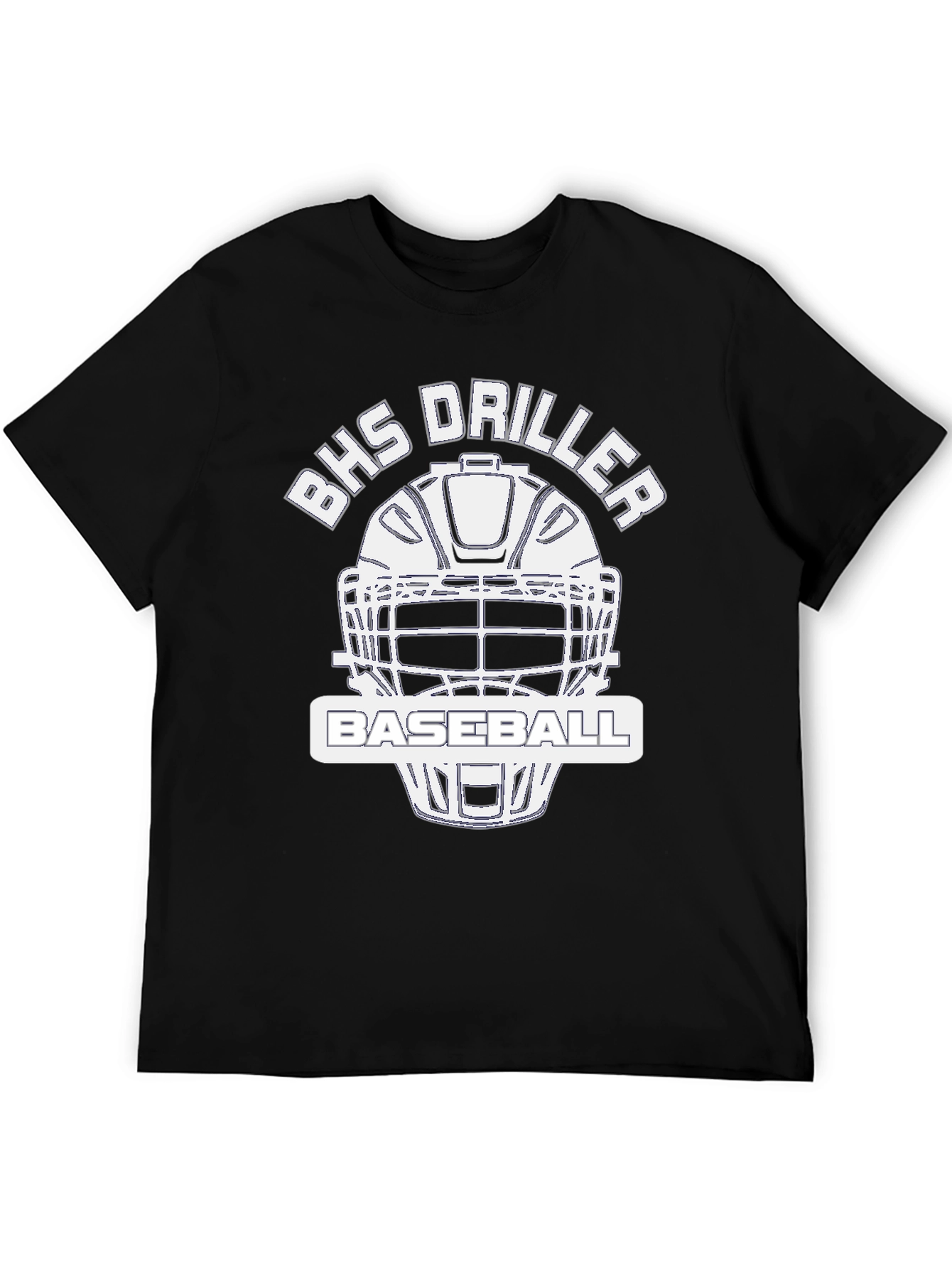 BHS Driller Baseball Black T-Shirt