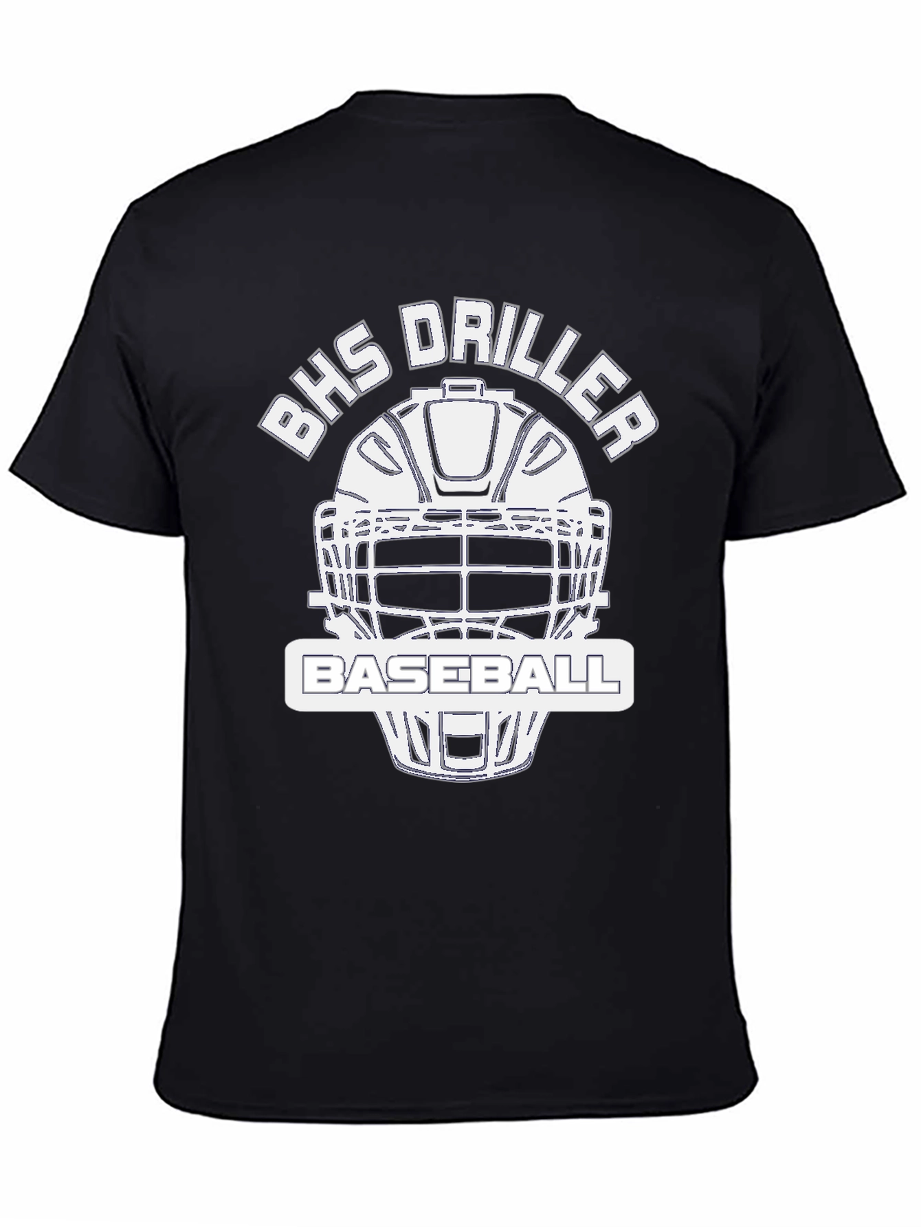 BHS Driller Baseball Black T-Shirt