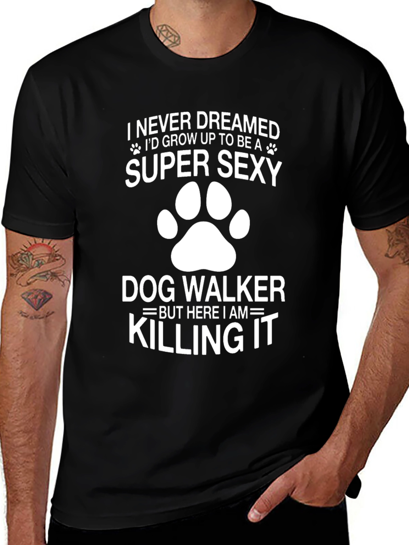 Super Sexy Dog Walker Graphic T-Shirt