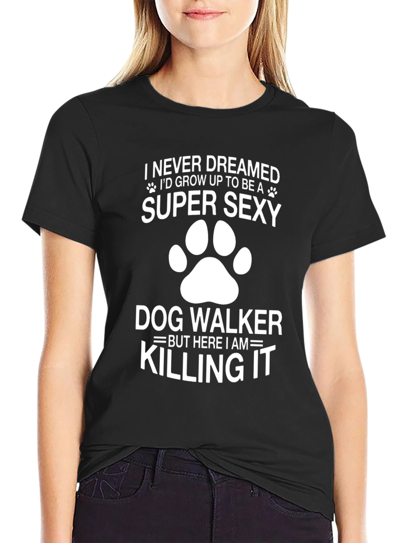 Super Sexy Dog Walker Graphic T-Shirt
