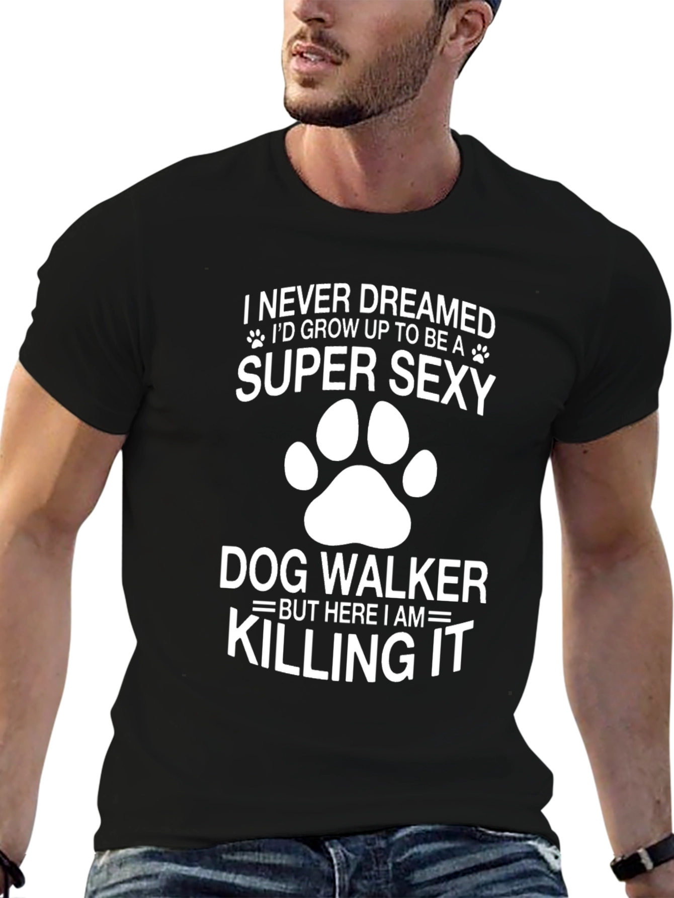 Super Sexy Dog Walker Graphic T-Shirt