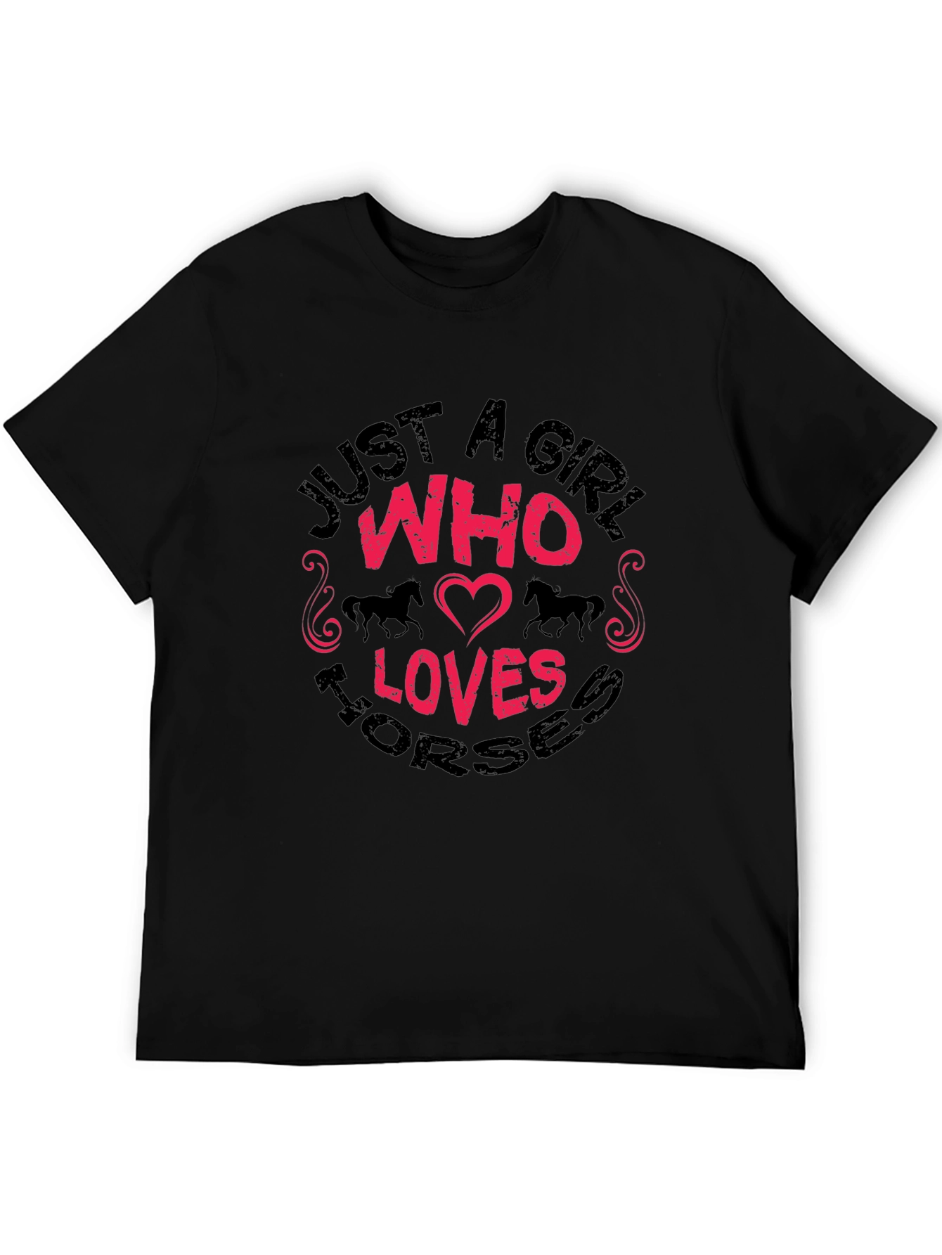 Just A Girl Who Loves Horses Graphic T-Shirt