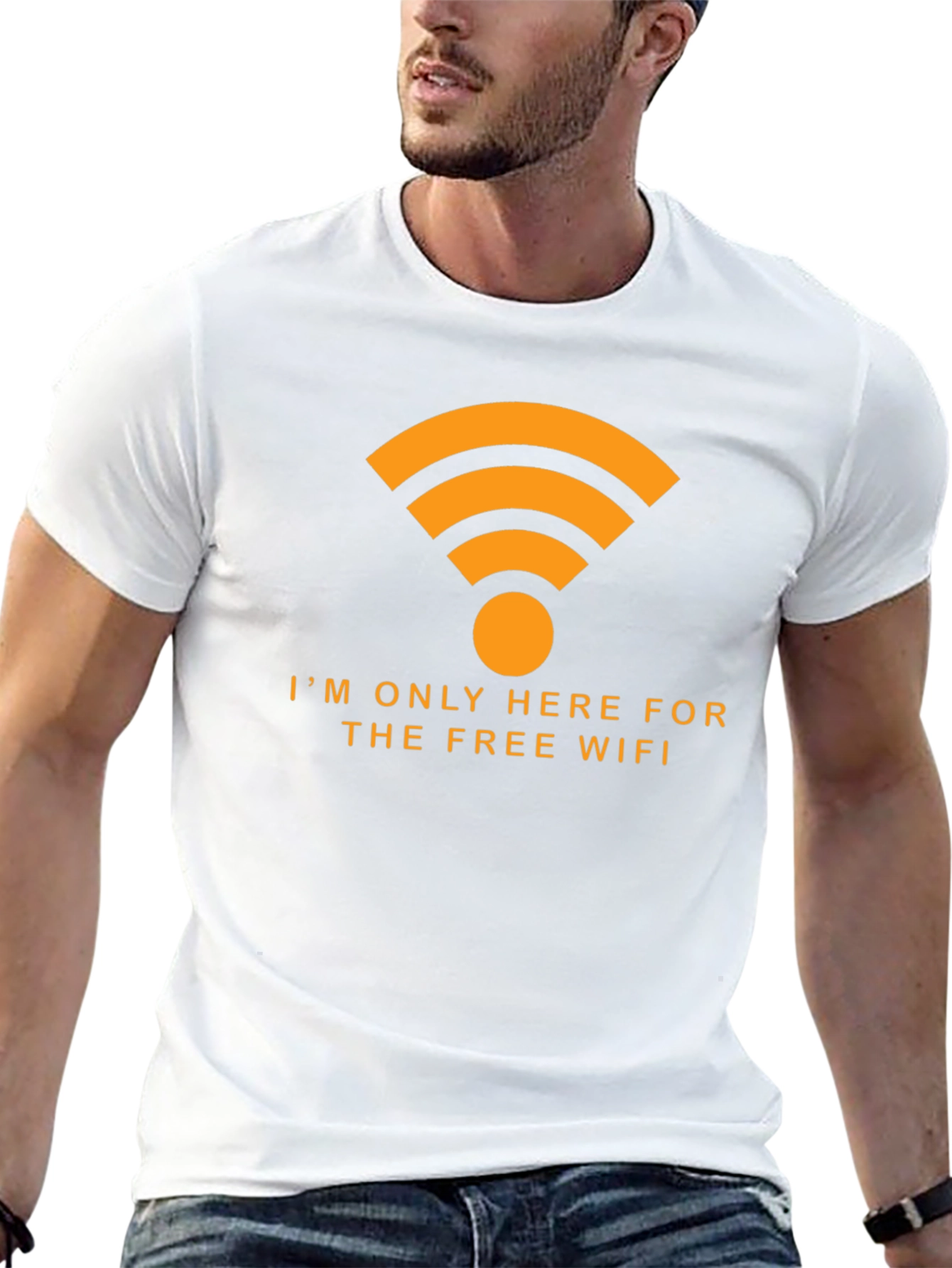 Free WiFi T-Shirt - Humorous Internet Lover Tee