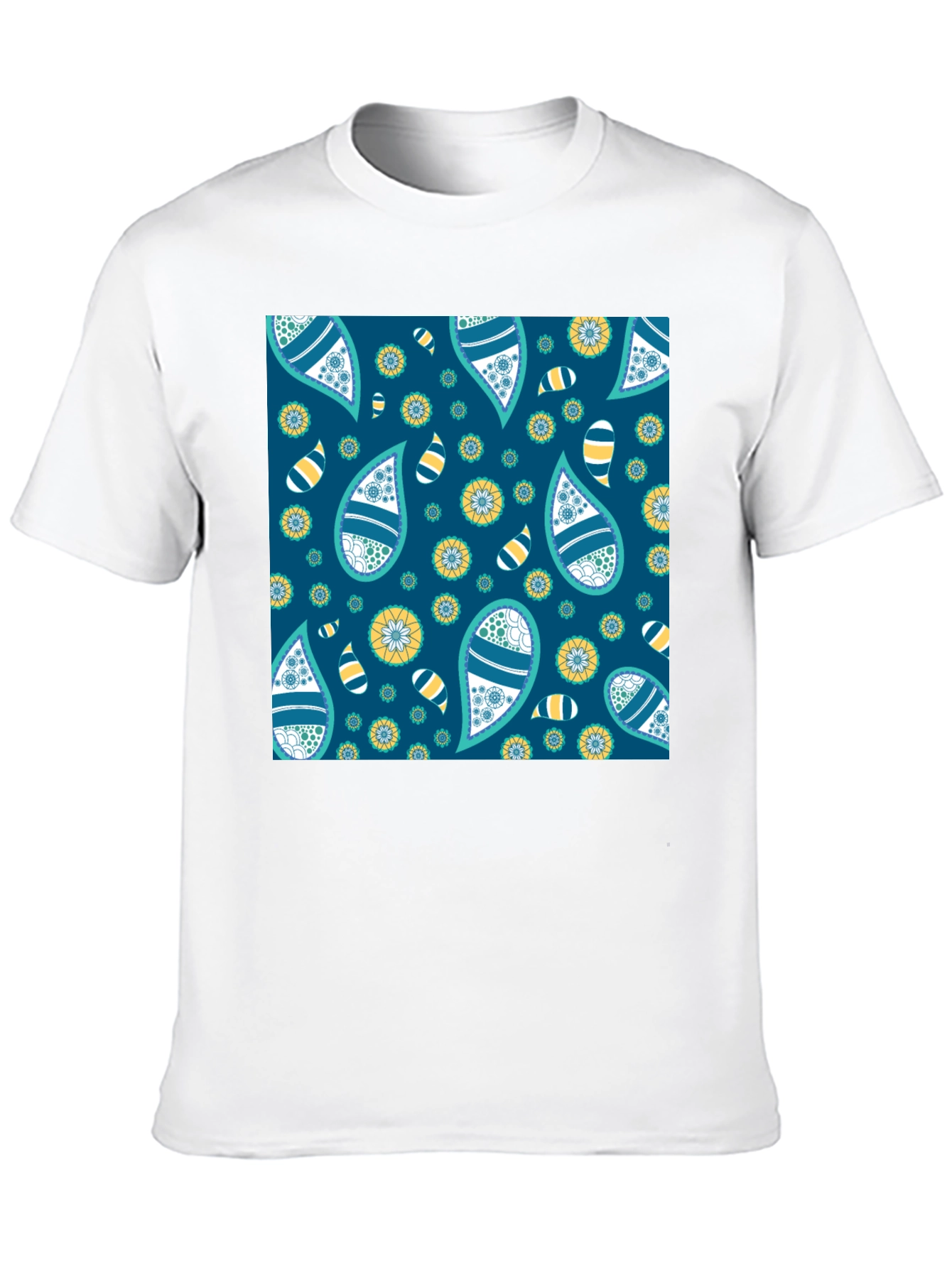 Paisley Pattern T-Shirt: Stylish Casual Wear
