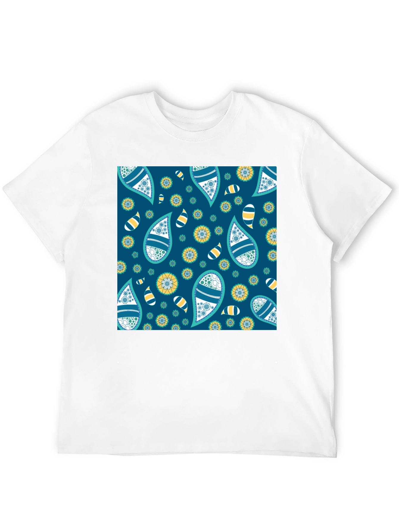 Paisley Pattern T-Shirt: Stylish Casual Wear