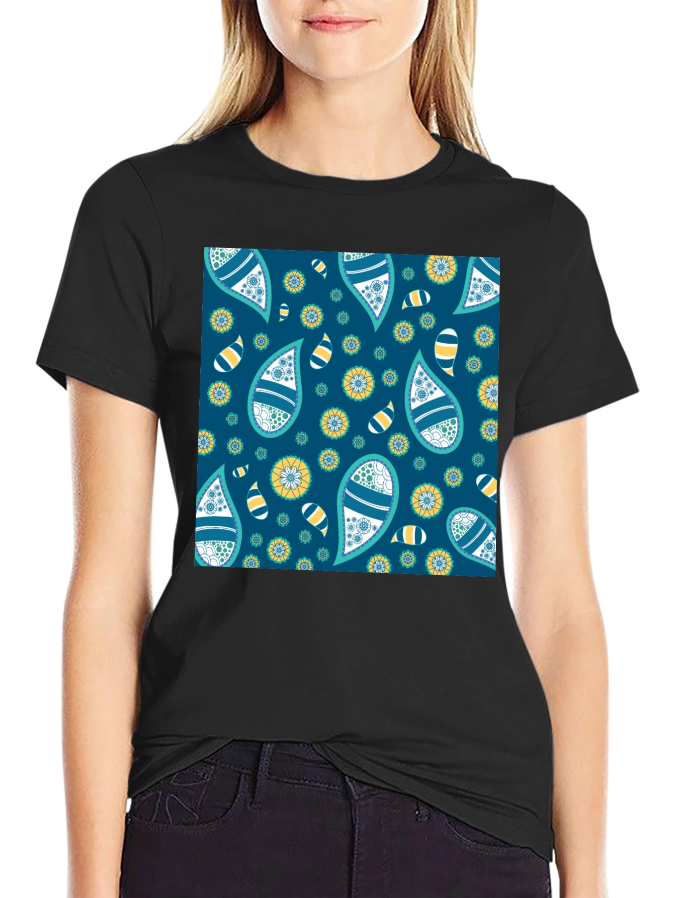 Paisley Pattern T-Shirt: Stylish Casual Wear