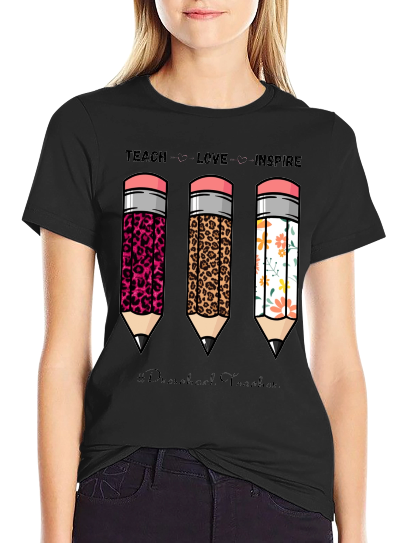 Teach Love Inspire Teacher Graphic Tee